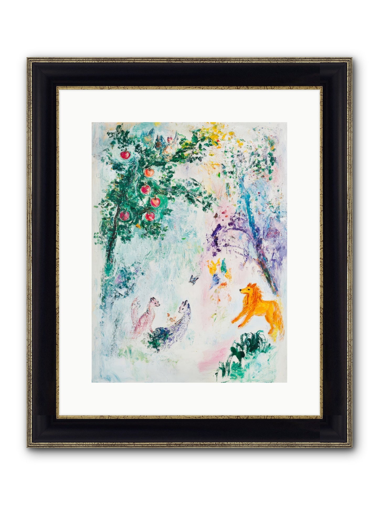Until Magic Found Home Framed Print - Black & Gold 12x16