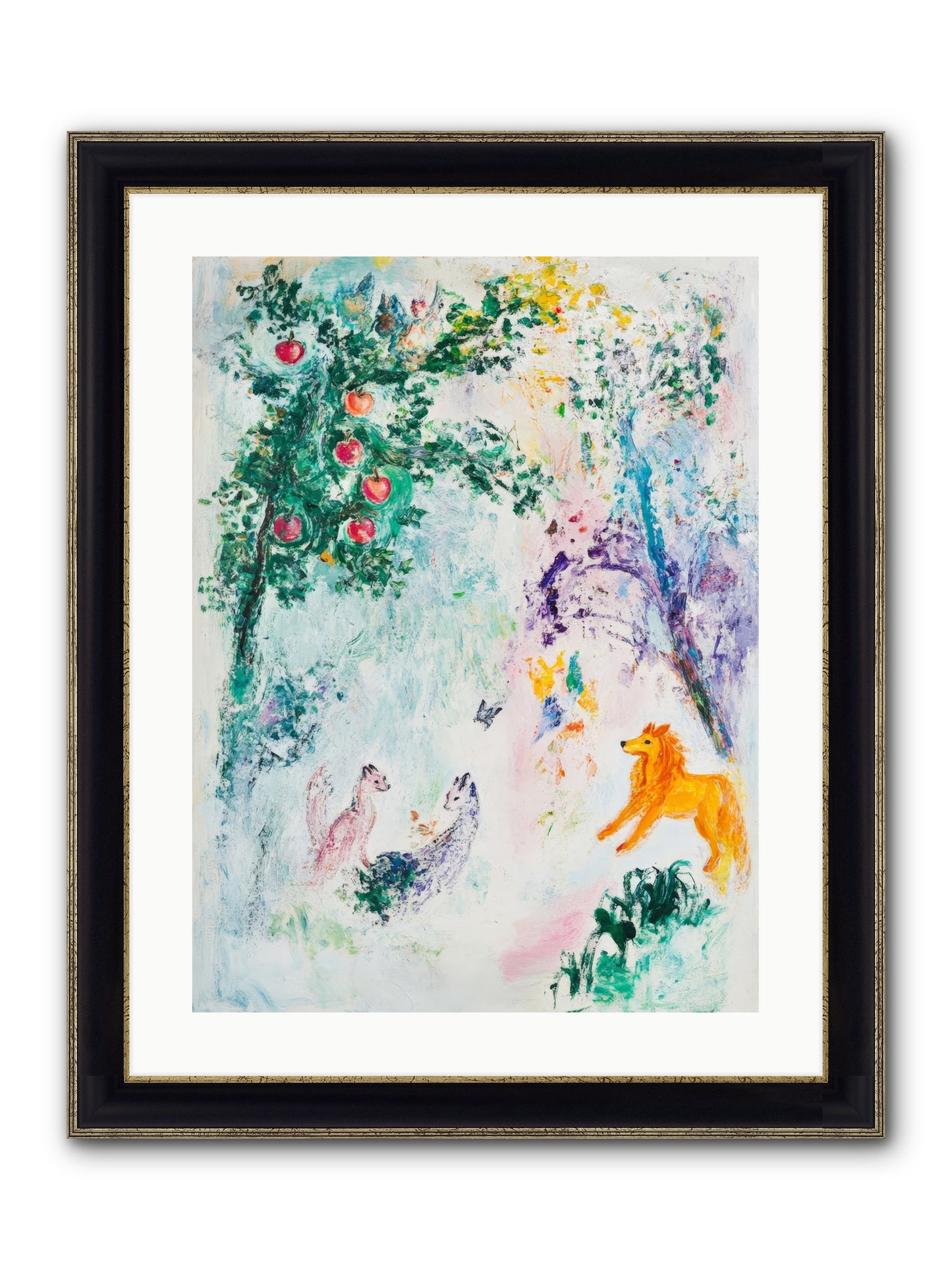 Until Magic Found Home Framed Print - Black & Gold 18x24