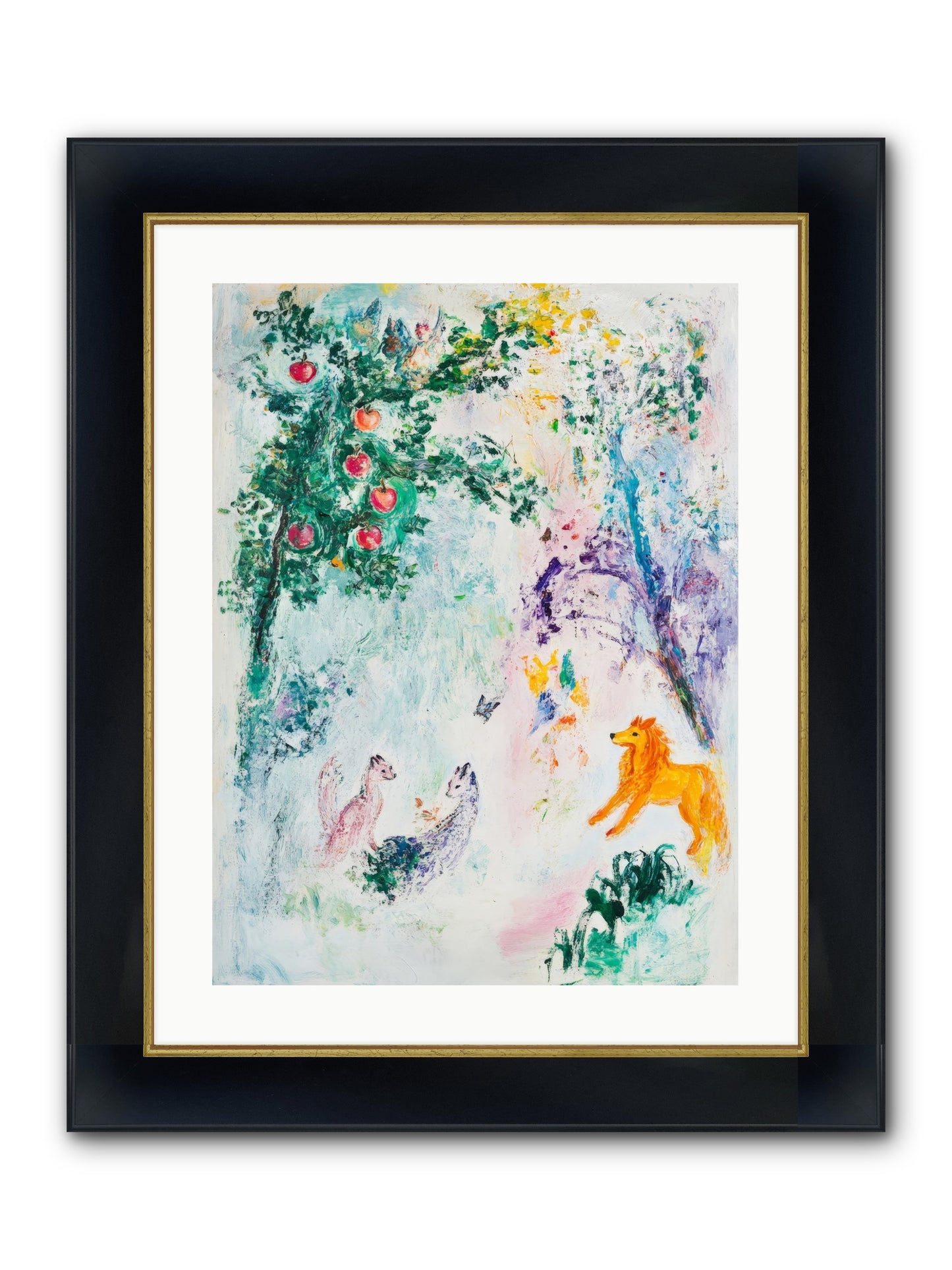 Until Magic Found Home Framed Print - Wide Black w/Gold 18x24