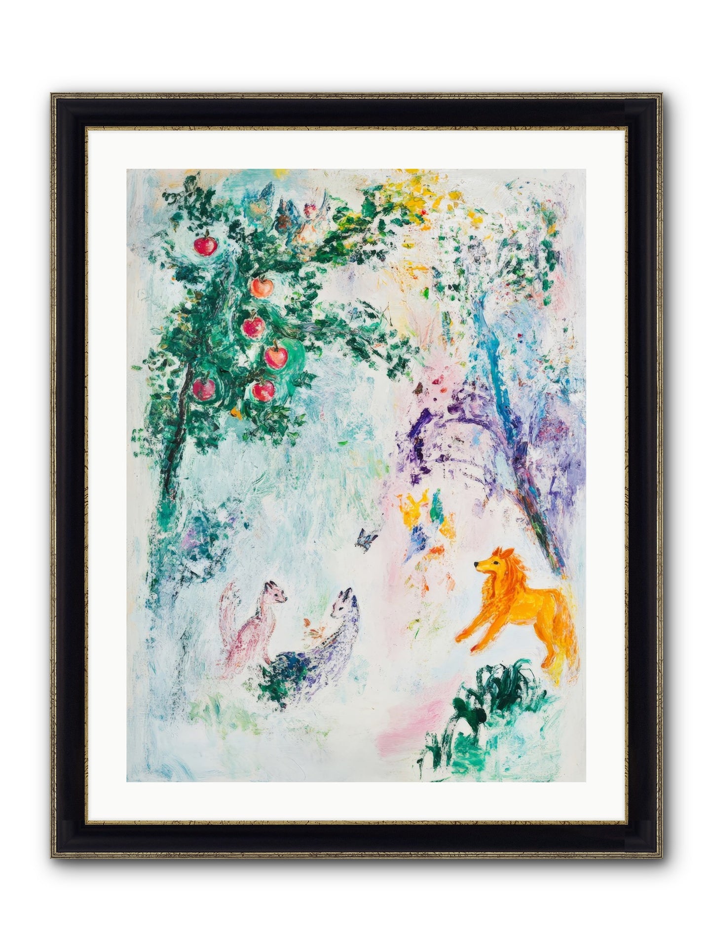 Until Magic Found Home Framed Print - Black & Gold 24x32