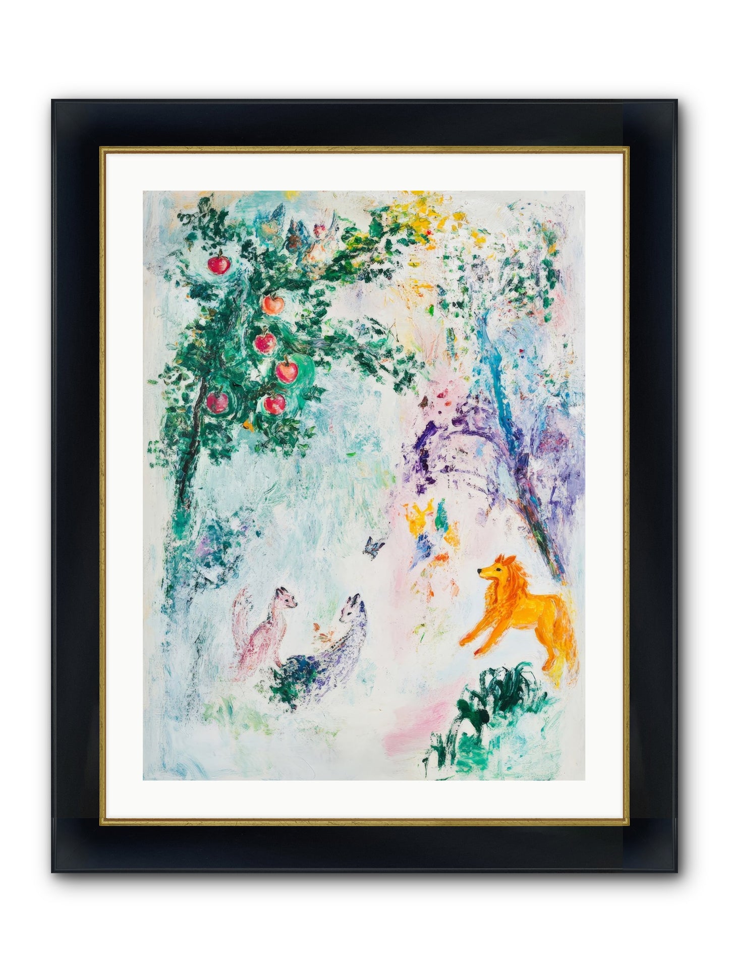 Until Magic Found Home Framed Print - Wide Black w/Gold 24x32