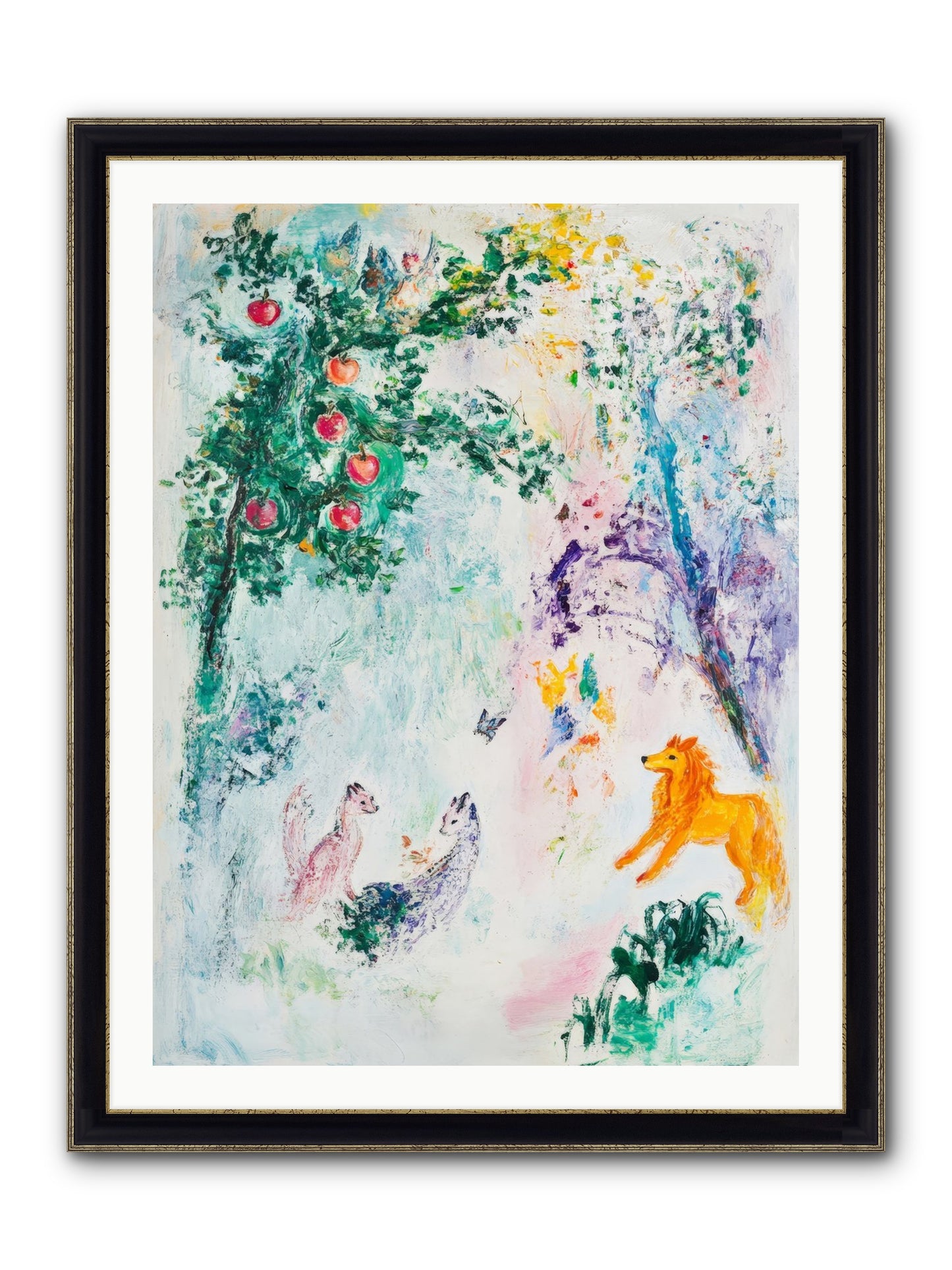 Until Magic Found Home Framed Print - Black & Gold 30x40