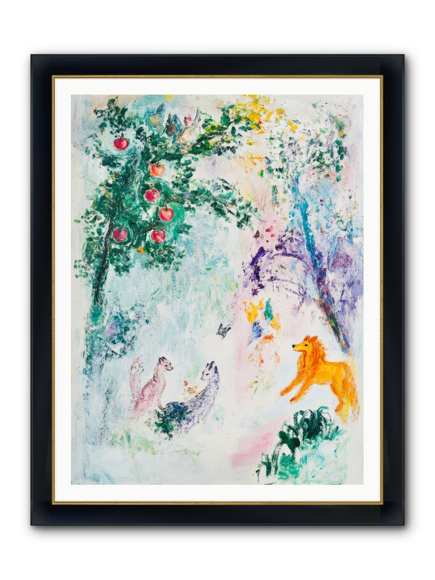 Until Magic Found Home Framed Print - Wide Black w/Gold 36x48