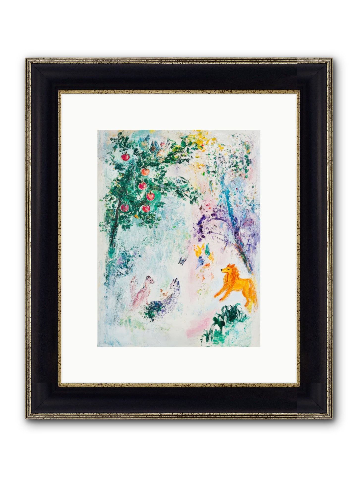 Until Magic Found Home Framed Print - Black & Gold 9x12