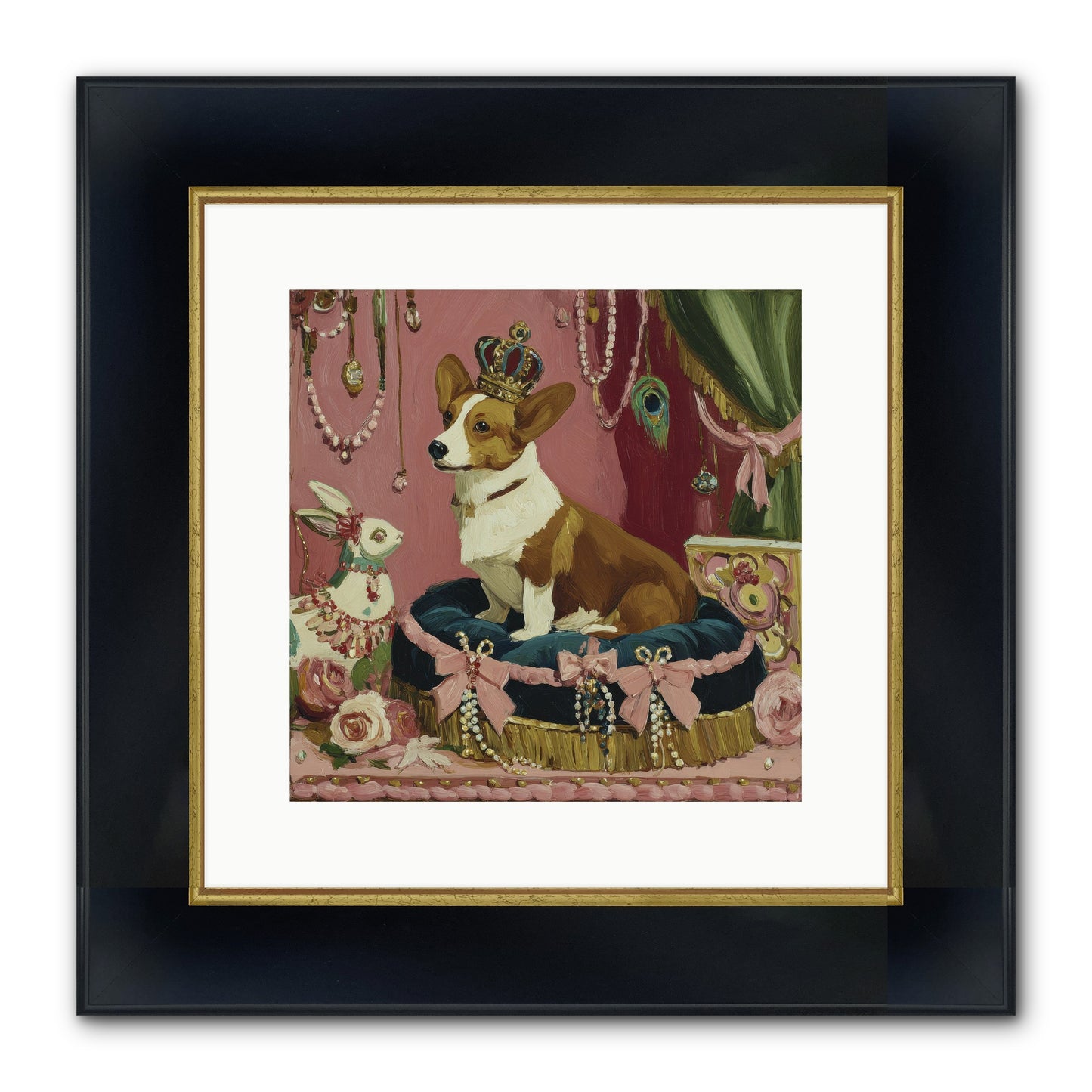 Unveiling Of Splendor Framed Print - Wide Black w/Gold 12x12