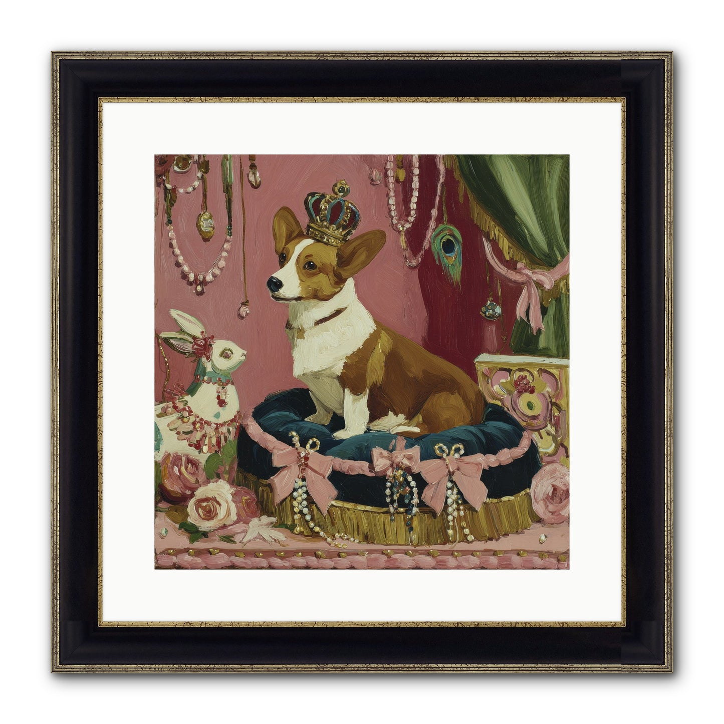 Unveiling Of Splendor Framed Print - Black & Gold 16x16