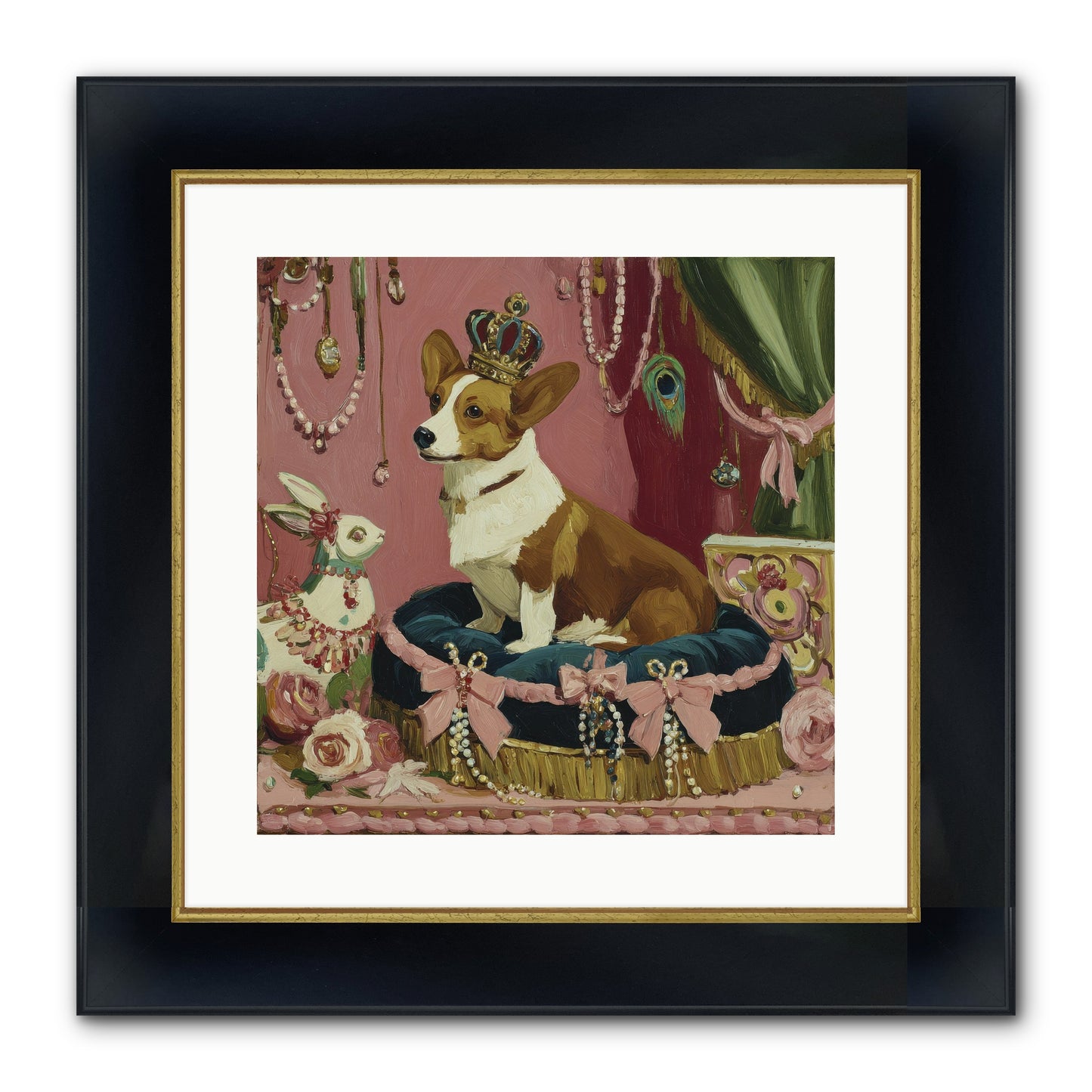 Unveiling Of Splendor Framed Print - Wide Black w/Gold 16x16