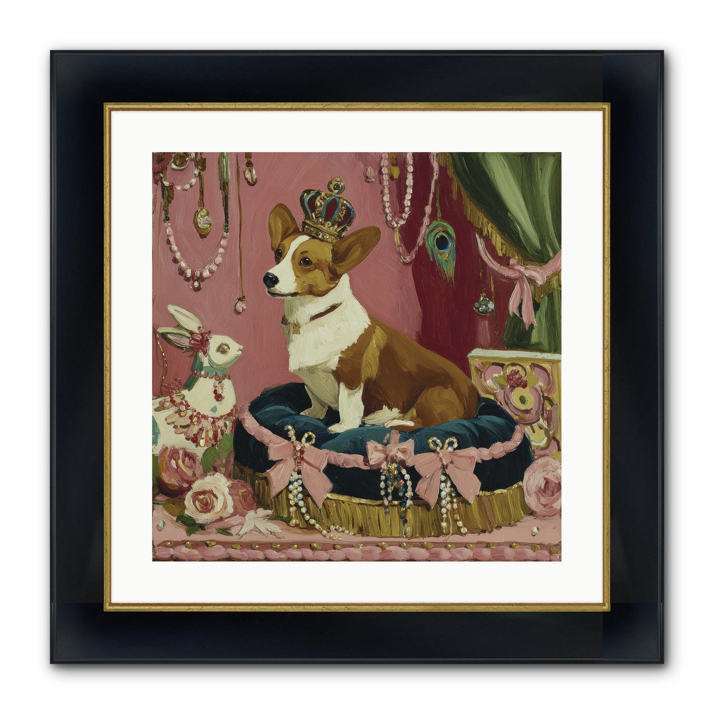 Unveiling Of Splendor Framed Print - Wide Black w/Gold 20x20