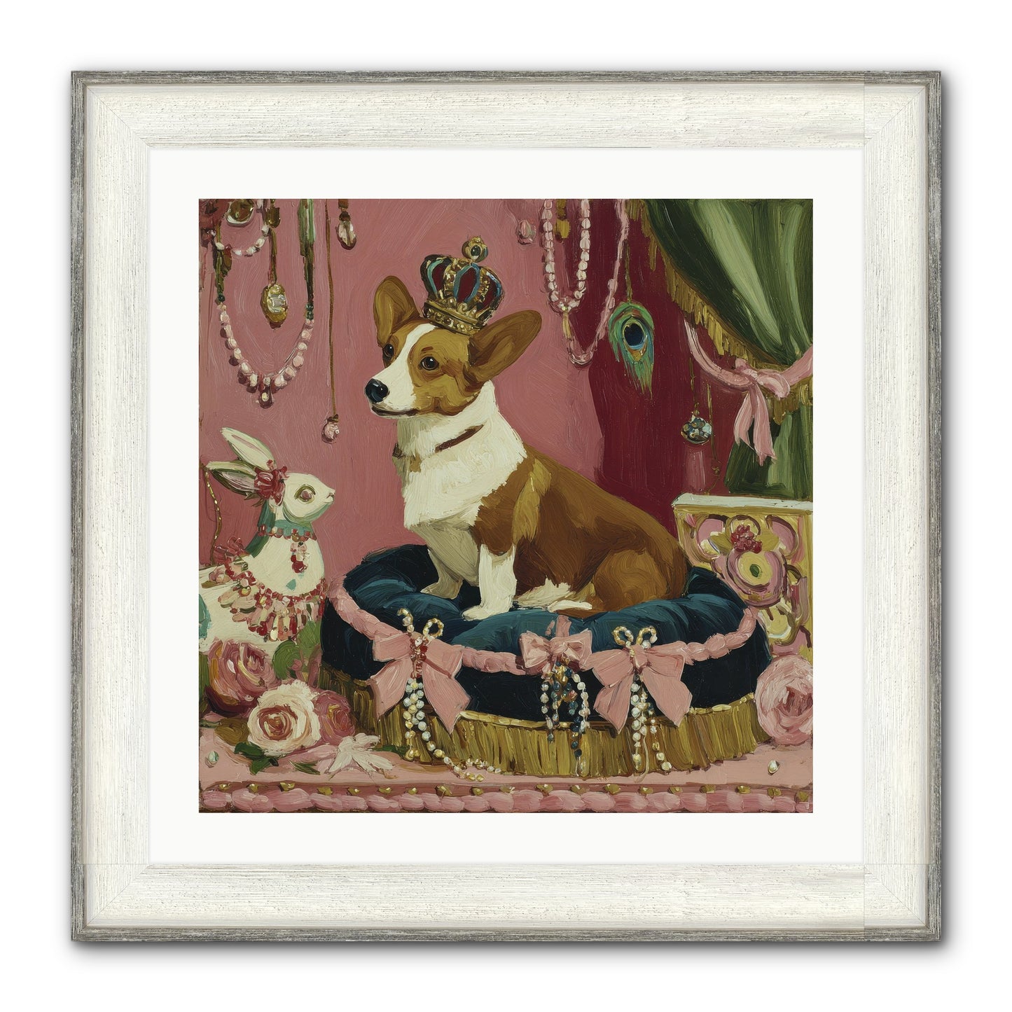 Unveiling Of Splendor Framed Print - Driftwood White 24x24