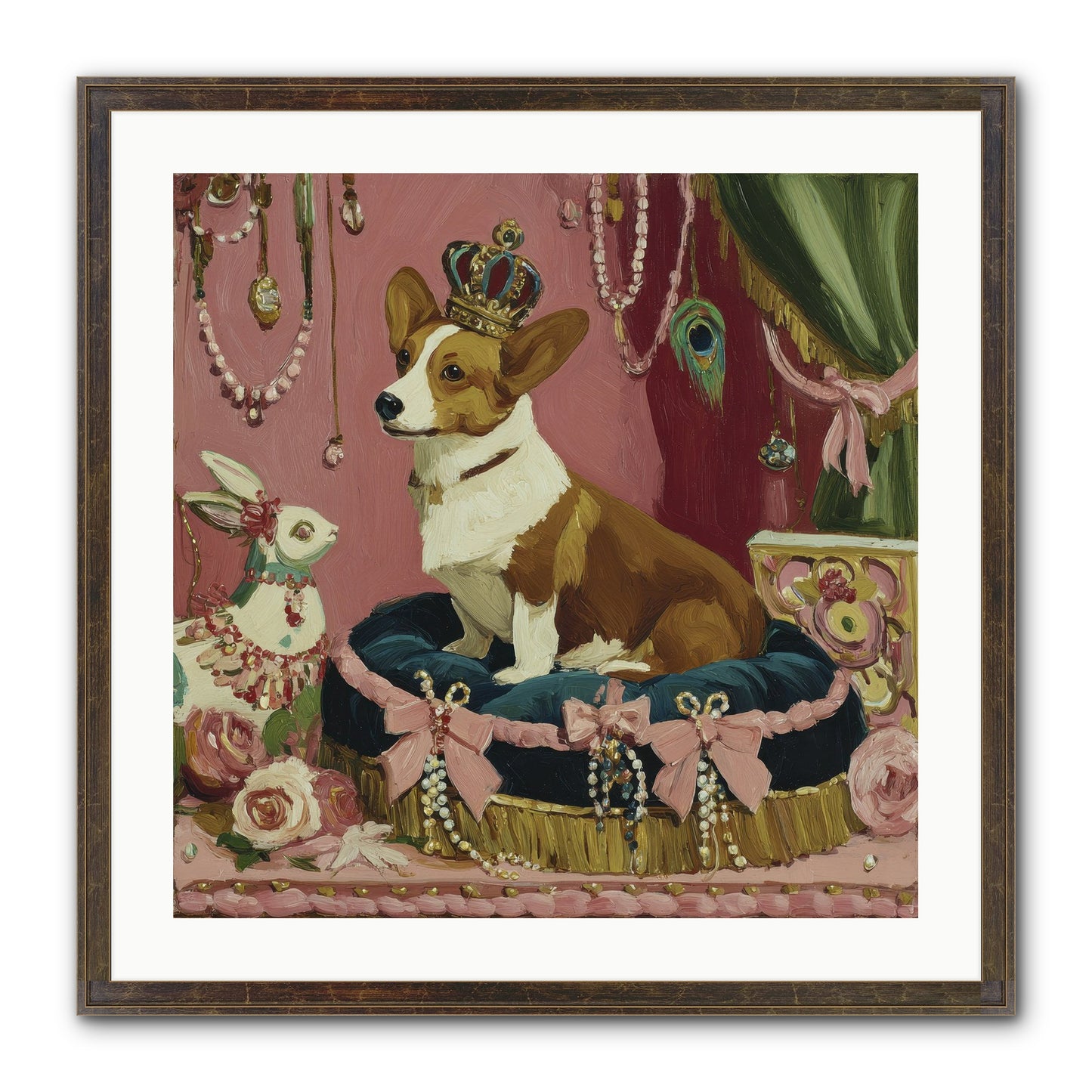 Unveiling Of Splendor Framed Print - Slimwoods Black/Gold 24x24