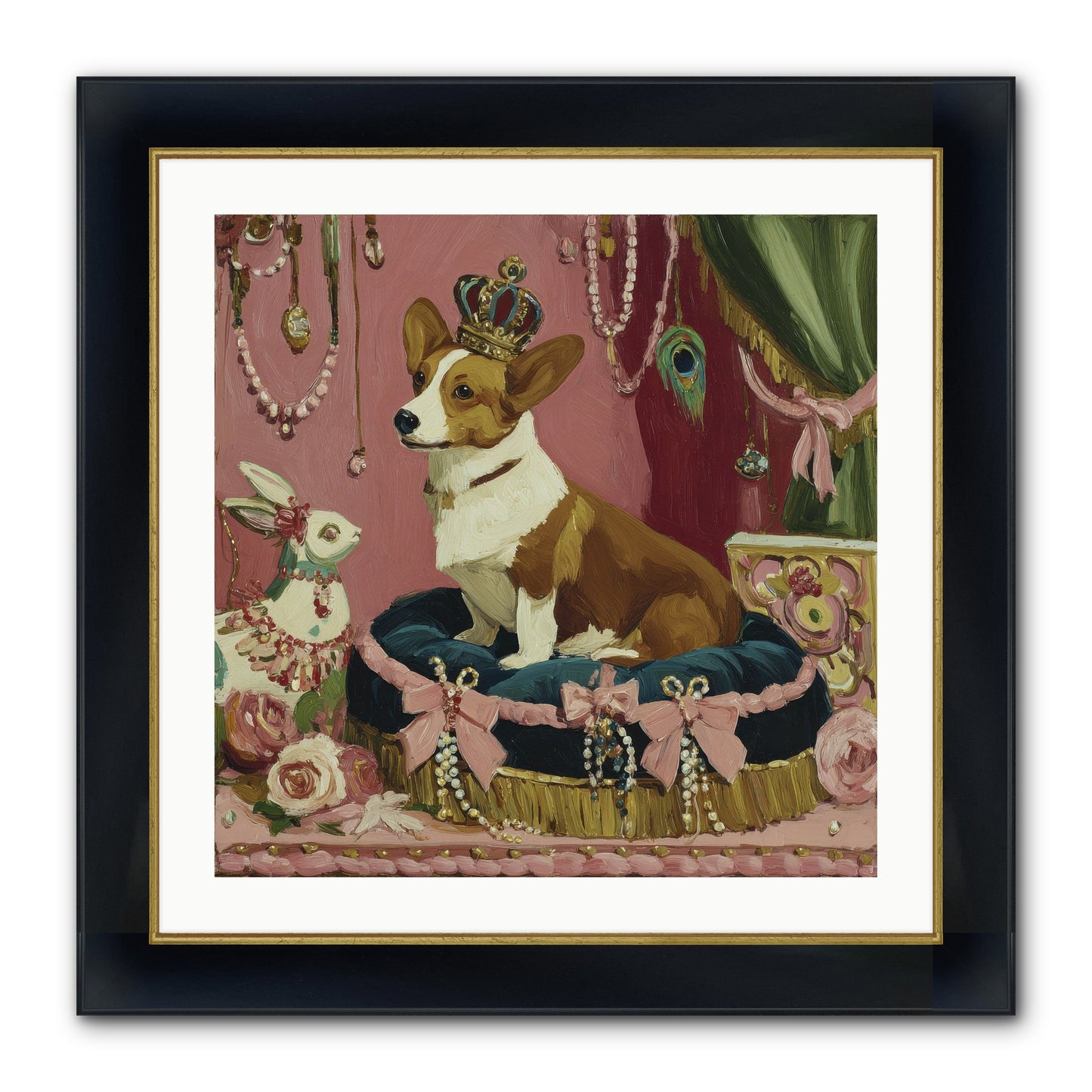 Unveiling Of Splendor Framed Print - Wide Black w/Gold 24x24