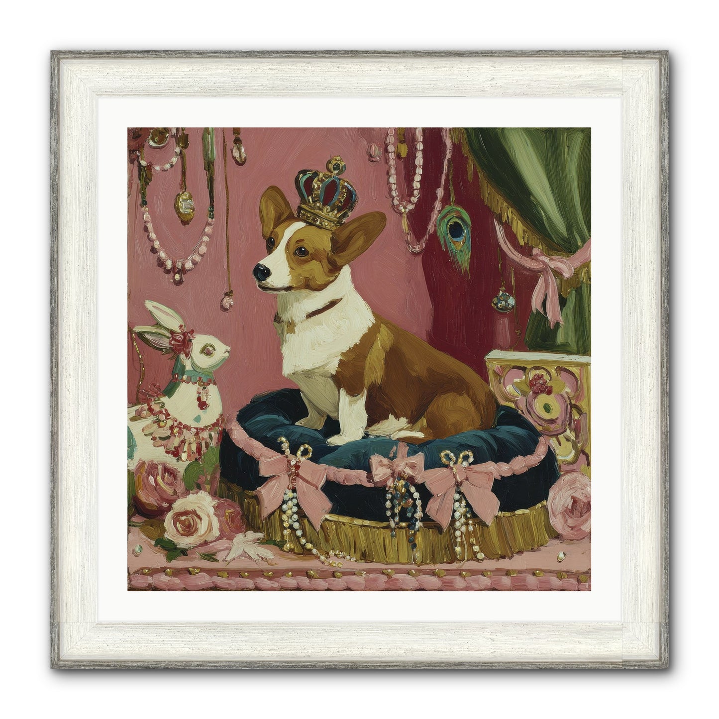 Unveiling Of Splendor Framed Print - Driftwood White 30x30