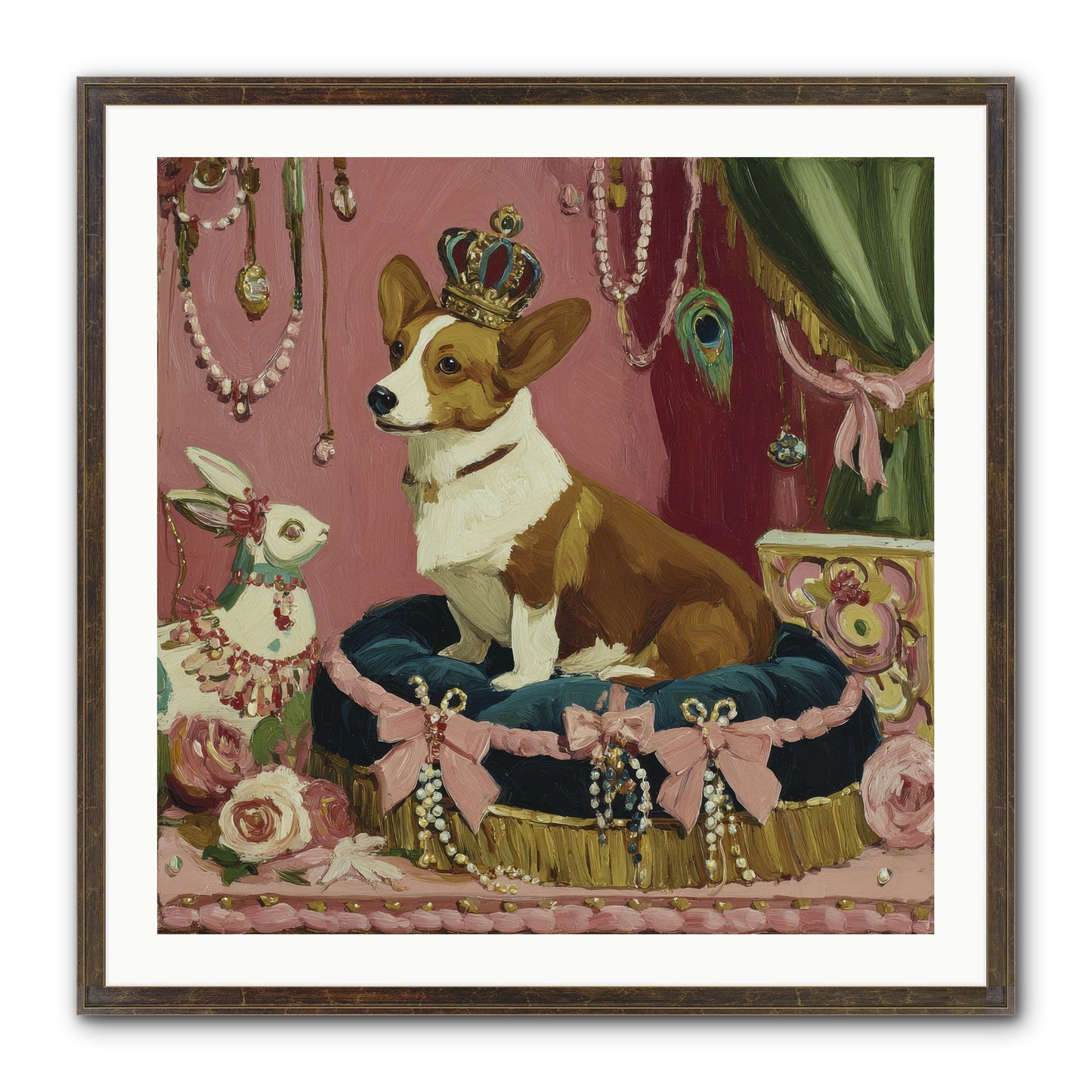 Unveiling Of Splendor Framed Print - Slimwoods Black/Gold 30x30