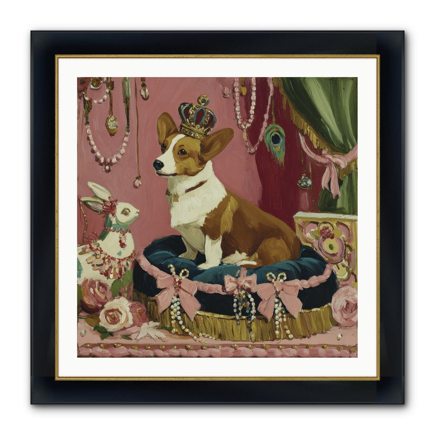 Unveiling Of Splendor Framed Print - Wide Black w/Gold 30x30
