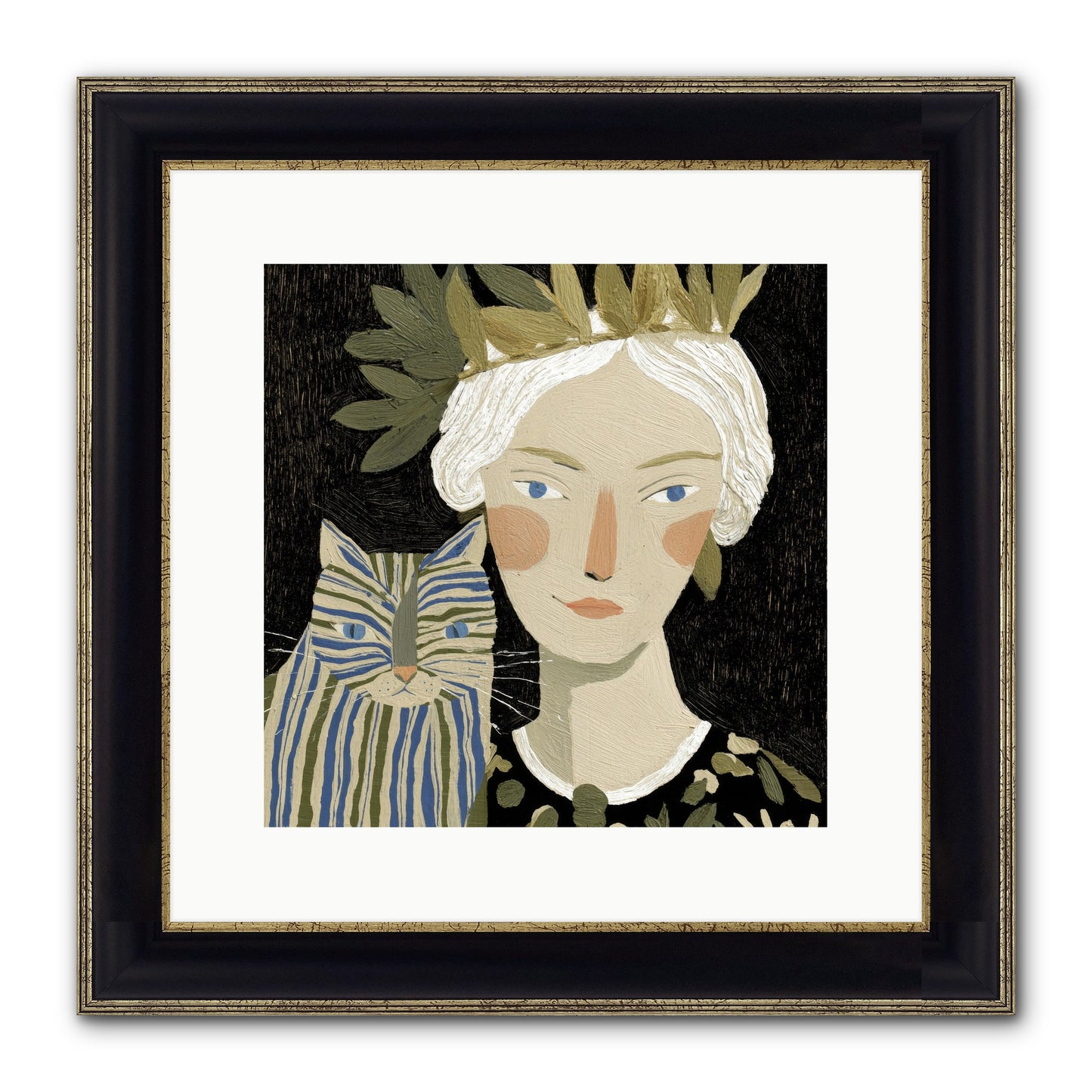Unwritten Chapters Framed Print - Black & Gold 12x12
