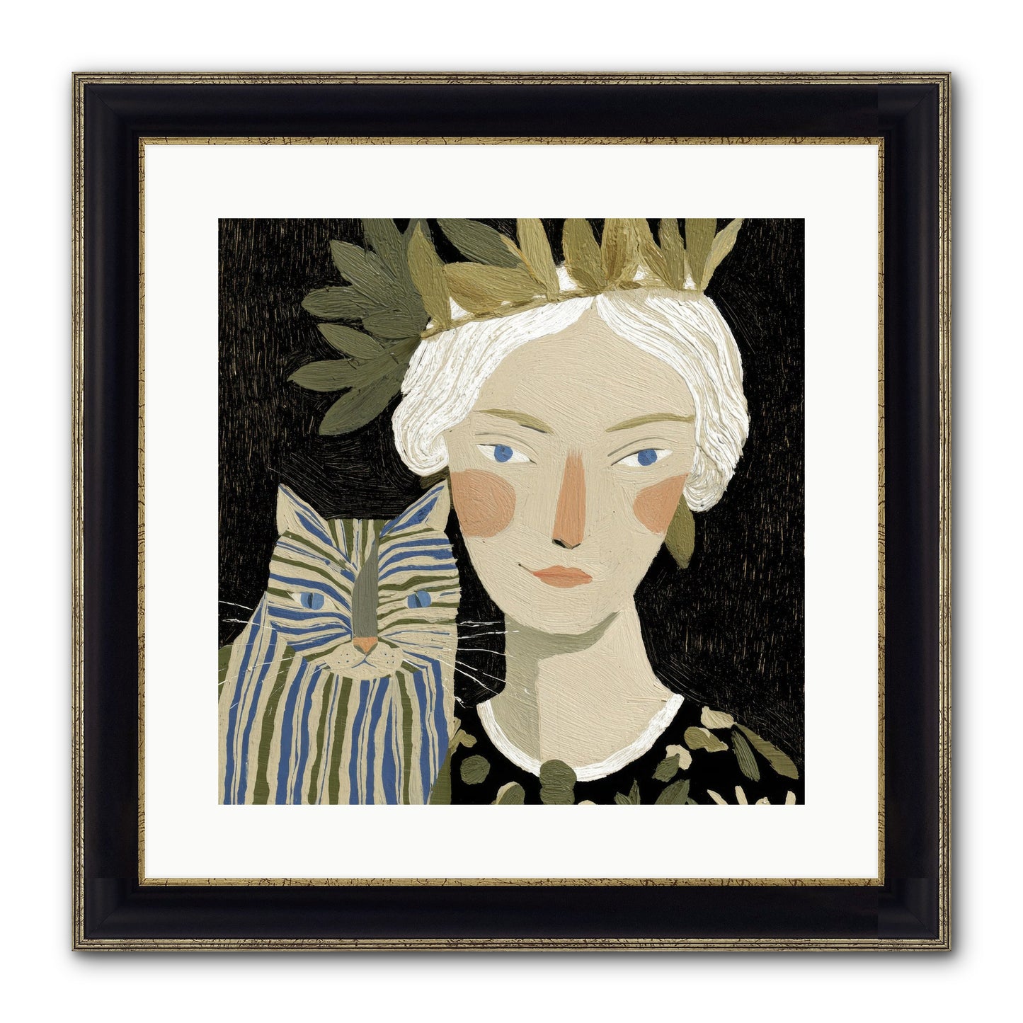 Unwritten Chapters Framed Print - Black & Gold 16x16