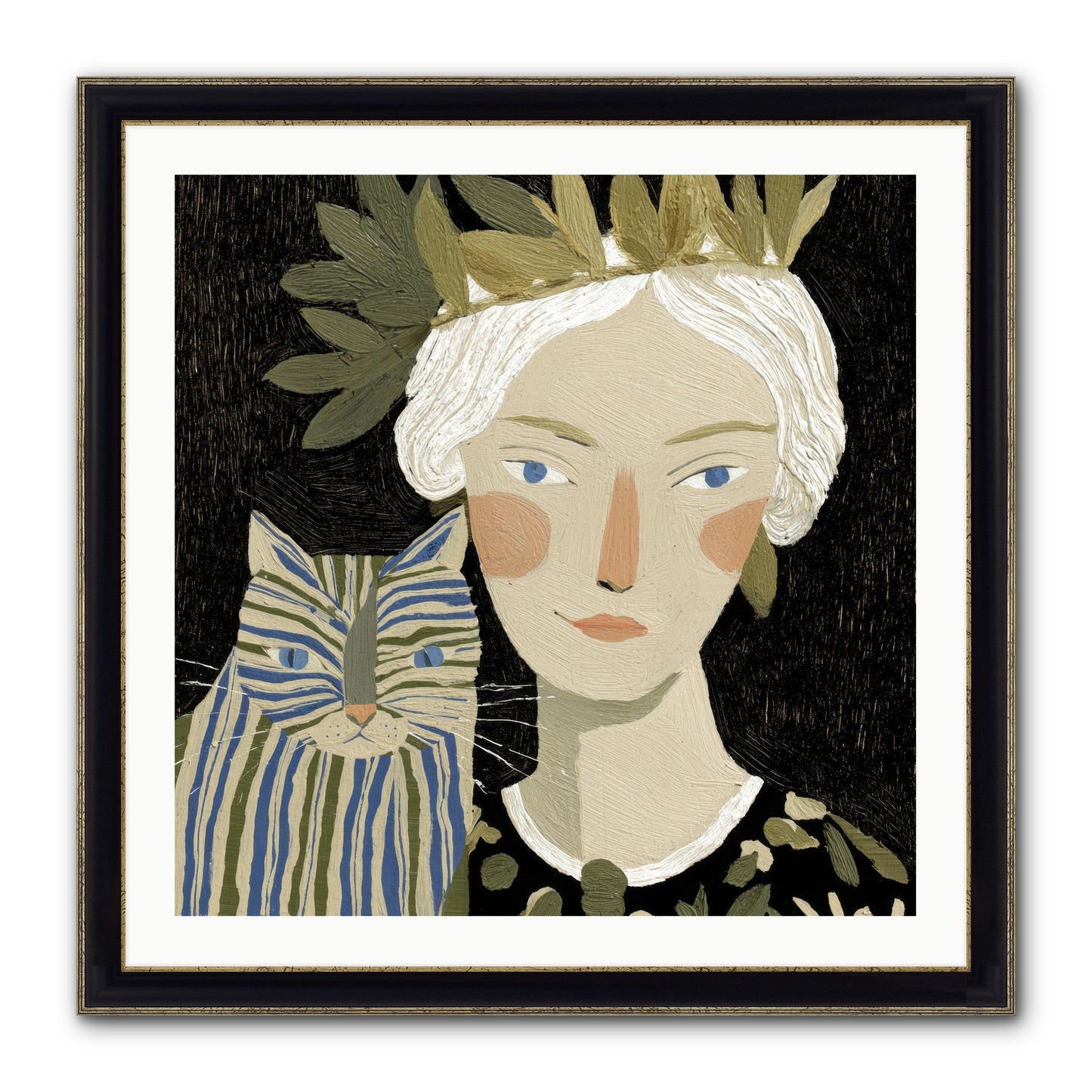 Unwritten Chapters Framed Print - Black & Gold 30x30