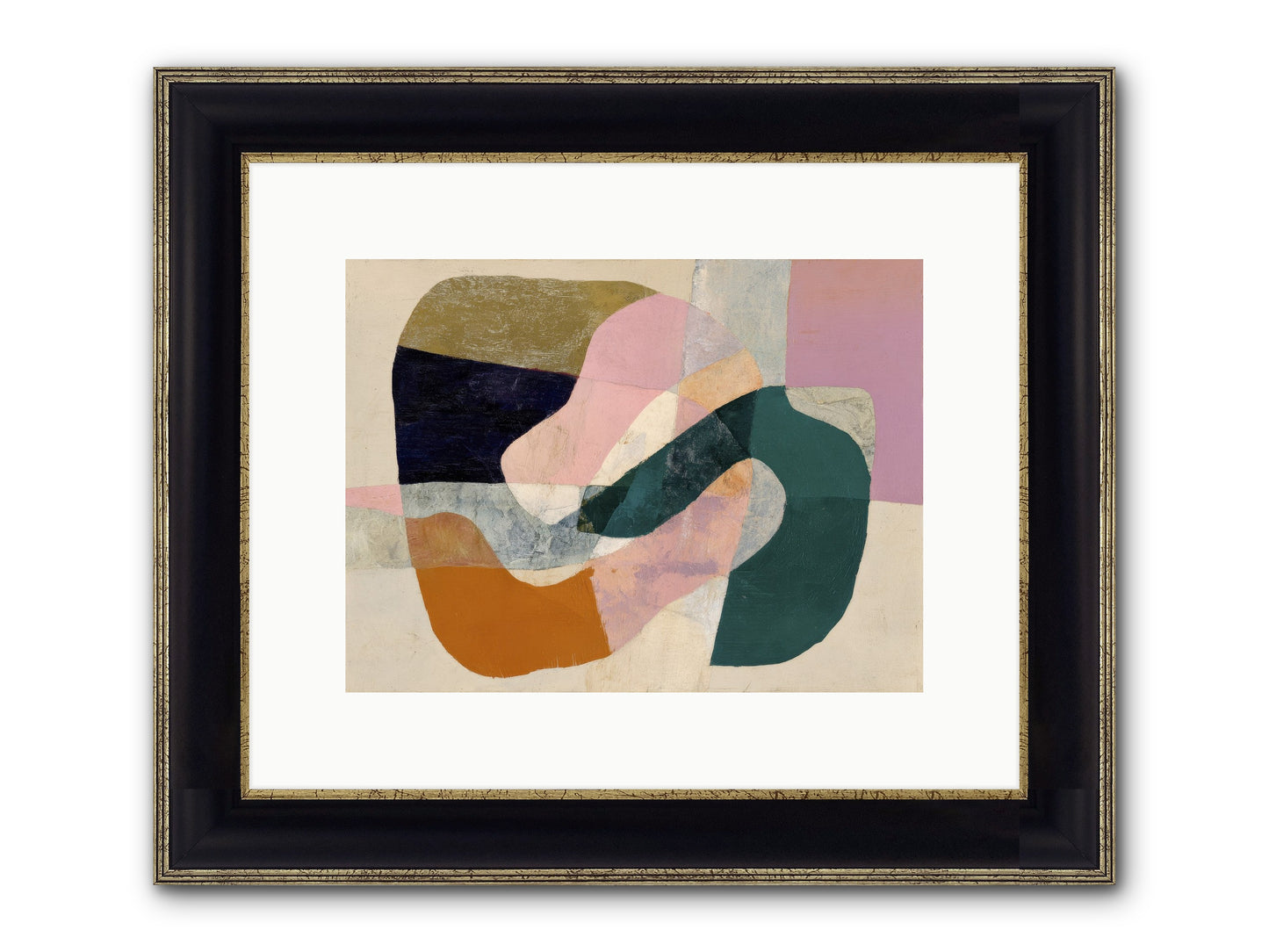 Urban Dusk Framed Print - Black & Gold 12x9