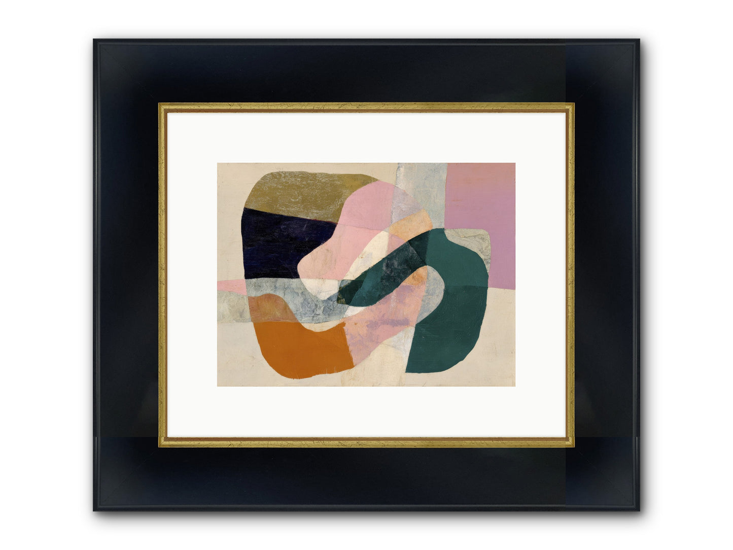 Urban Dusk Framed Print - Wide Black w/Gold 12x9