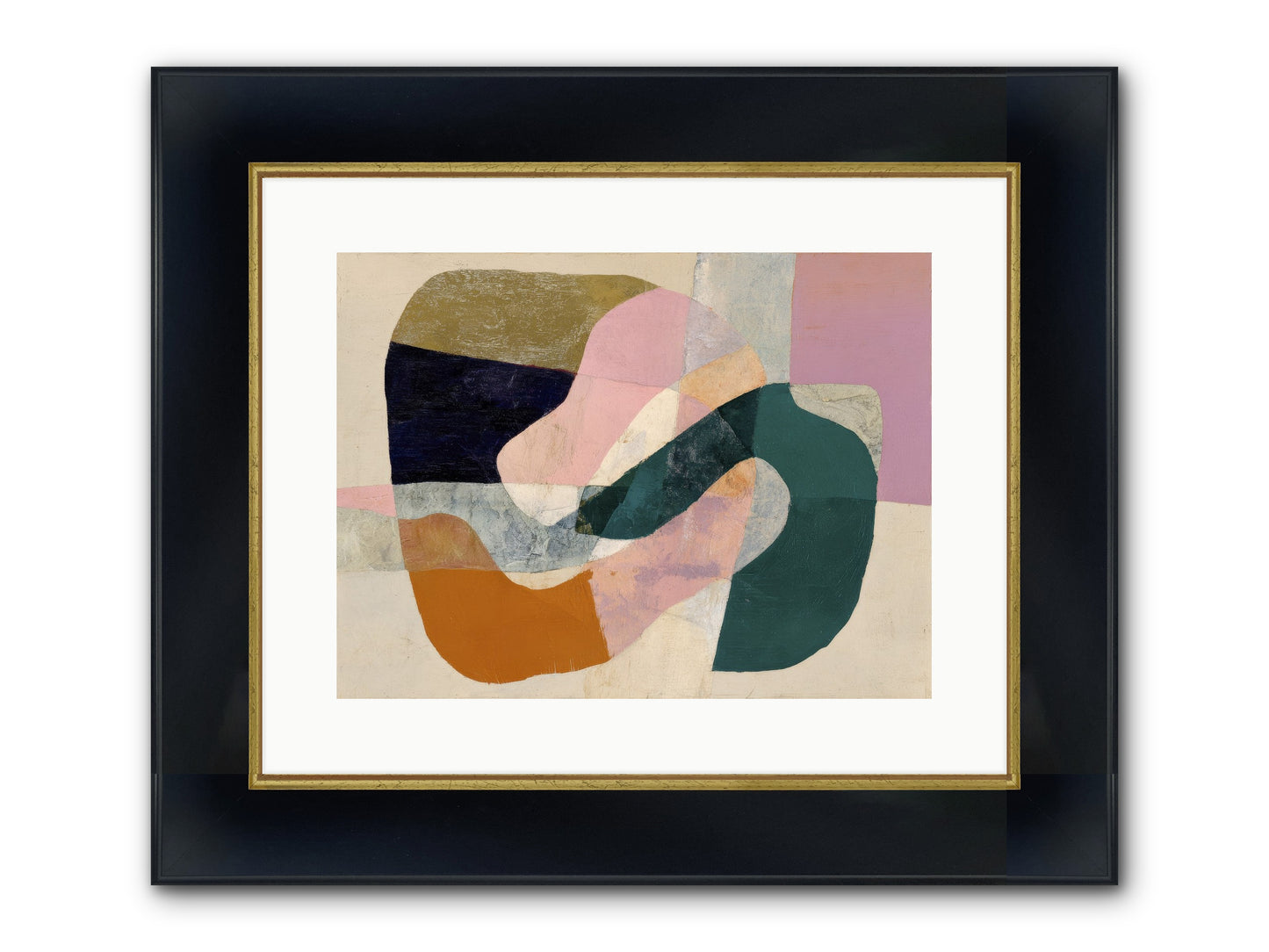 Urban Dusk Framed Print - Wide Black w/Gold 16x12