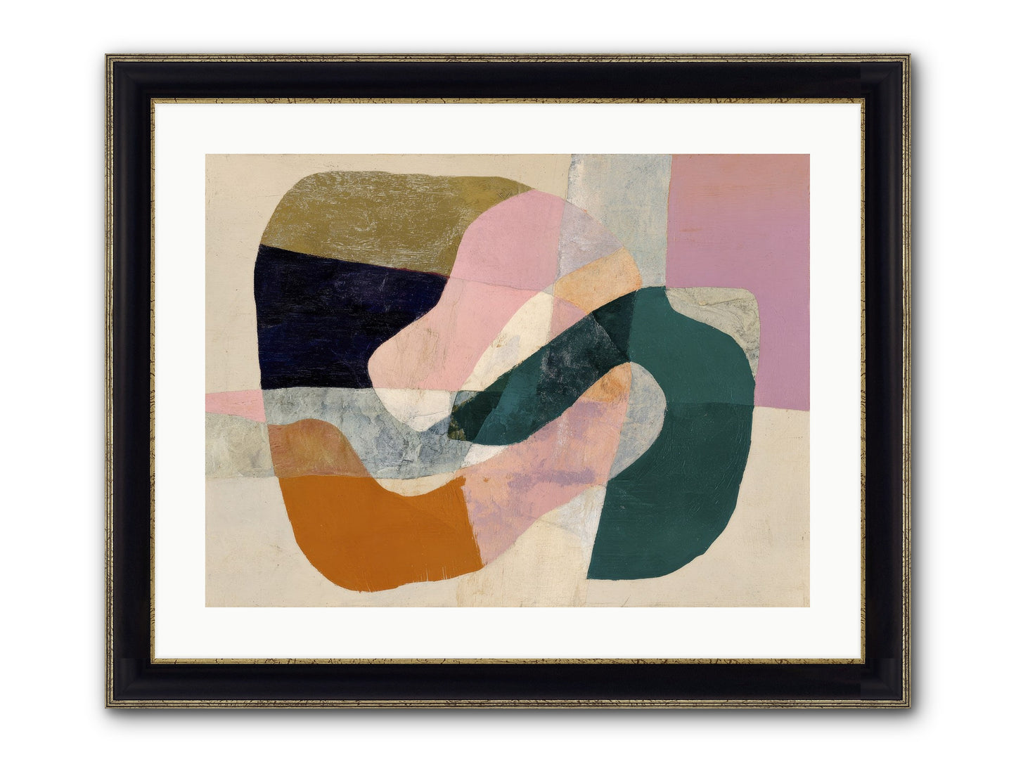 Urban Dusk Framed Print - Black & Gold 24x18