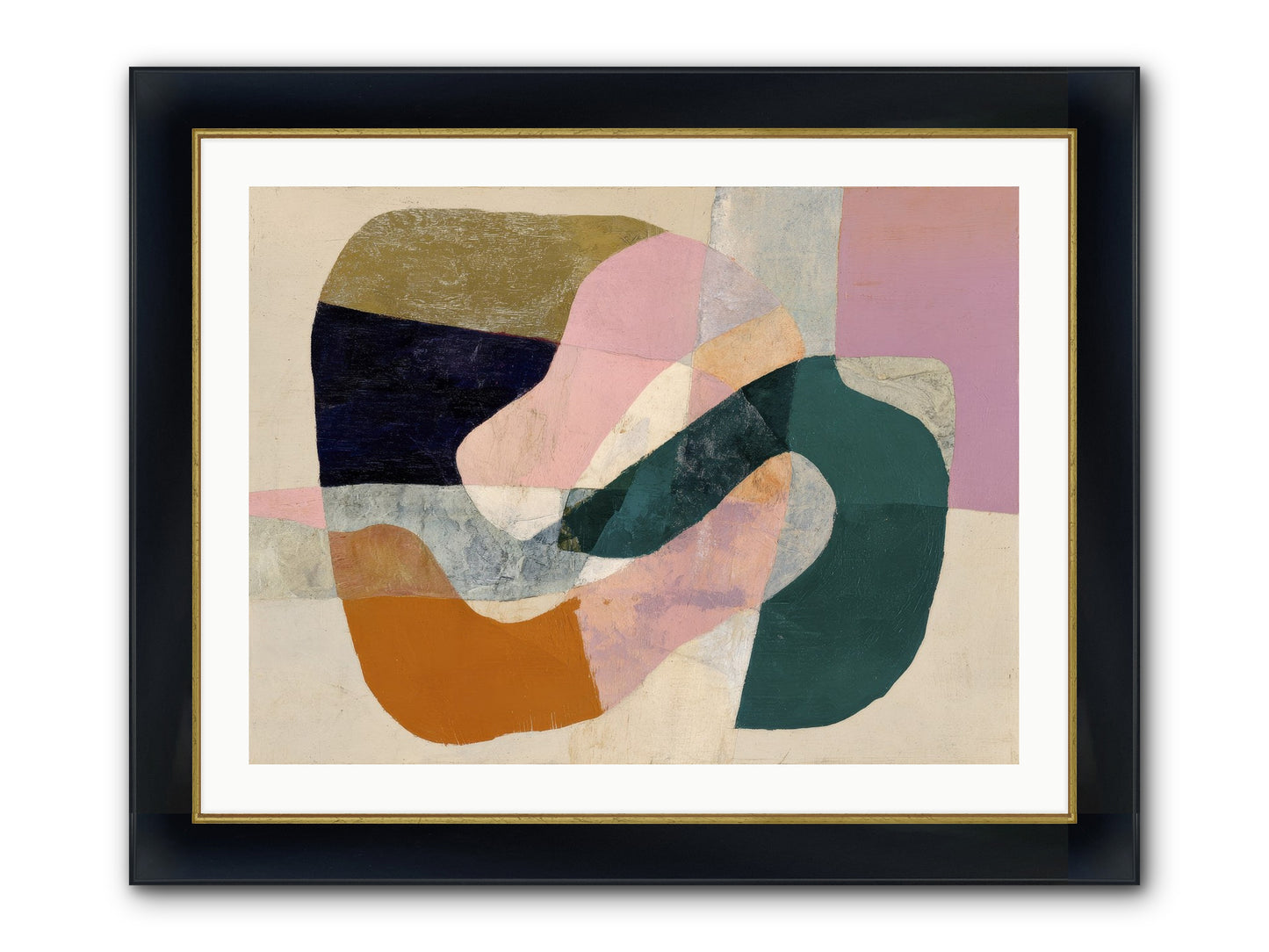Urban Dusk Framed Print - Wide Black w/Gold 32x24