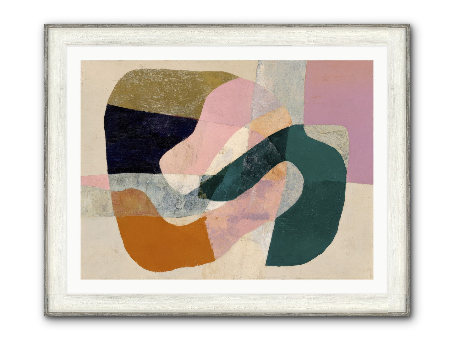 Urban Dusk Framed Print - Driftwood White 40x30