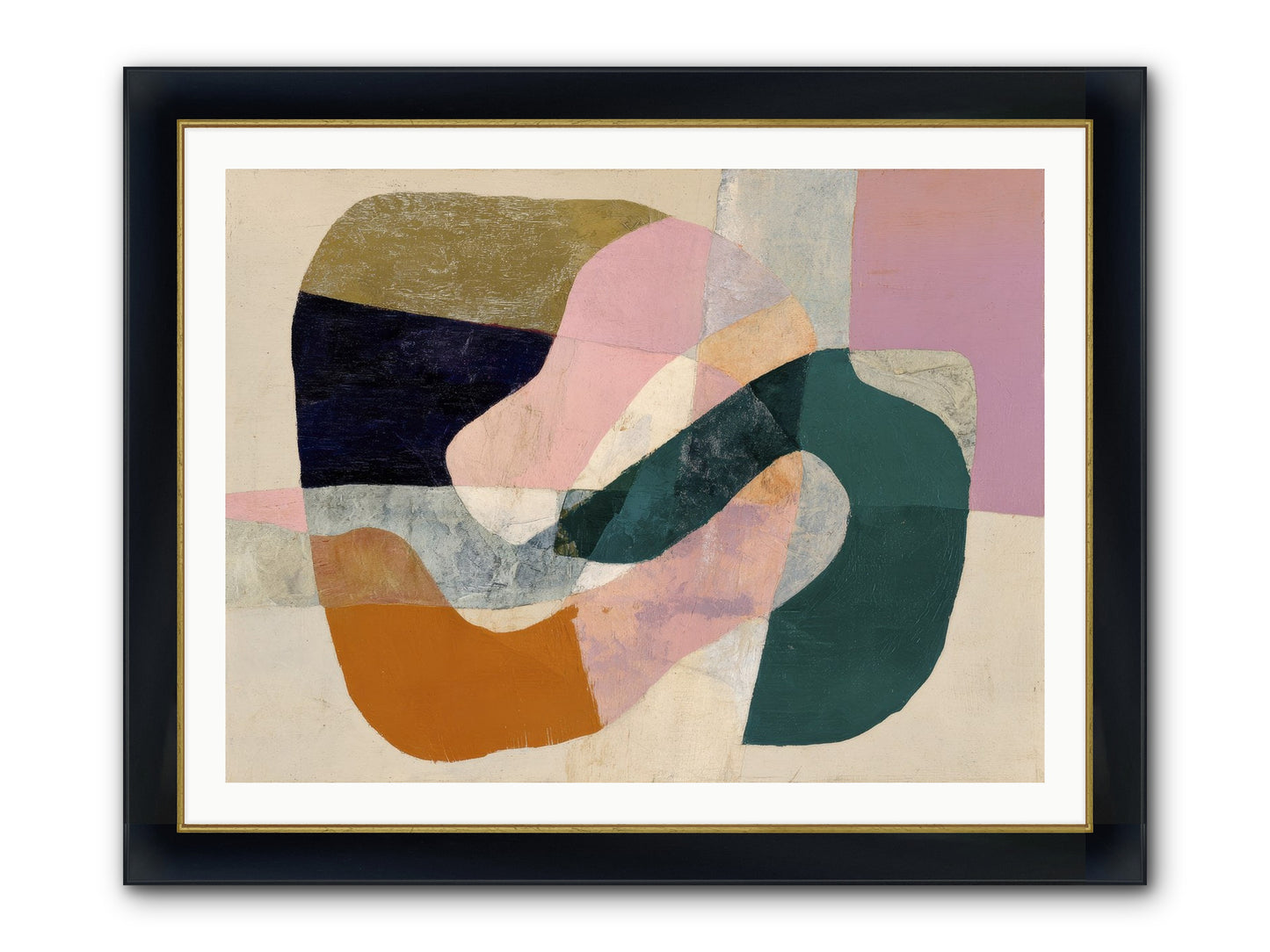 Urban Dusk Framed Print - Wide Black w/Gold 40x30