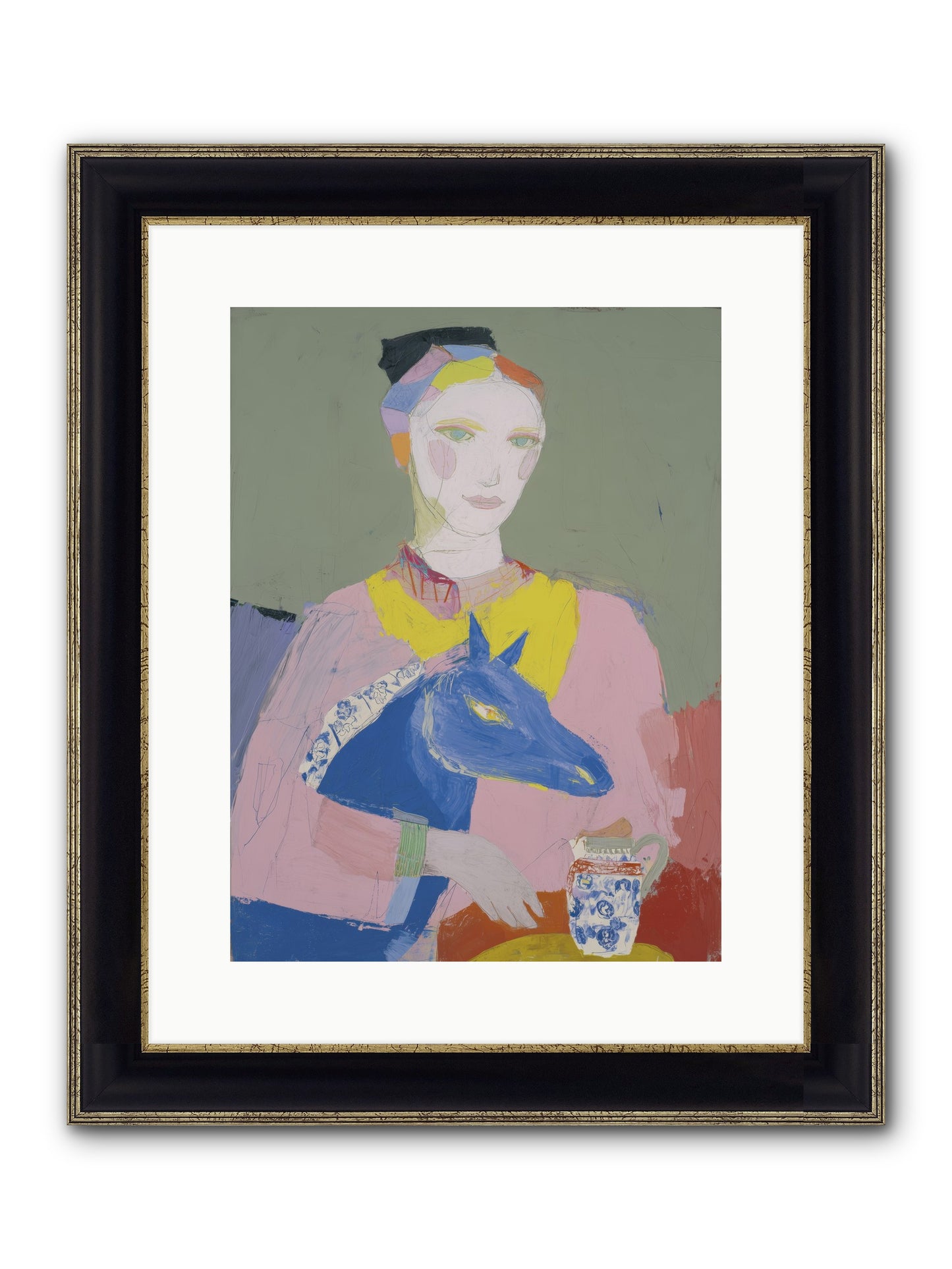 Vagabond Allure Framed Print - Black & Gold 12x16