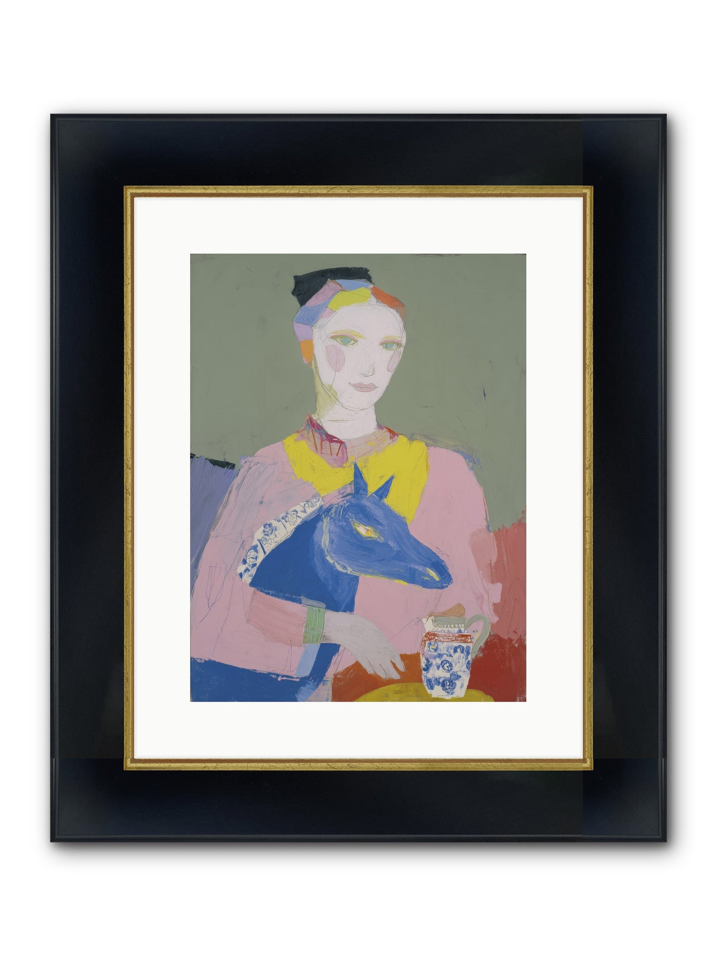 Vagabond Allure Framed Print - Wide Black w/Gold 12x16