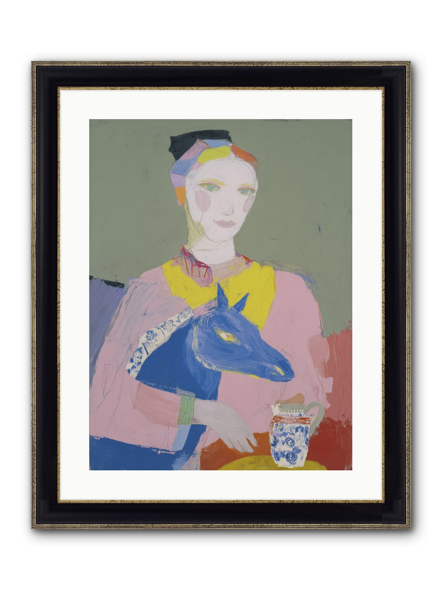 Vagabond Allure Framed Print - Black & Gold 18x24