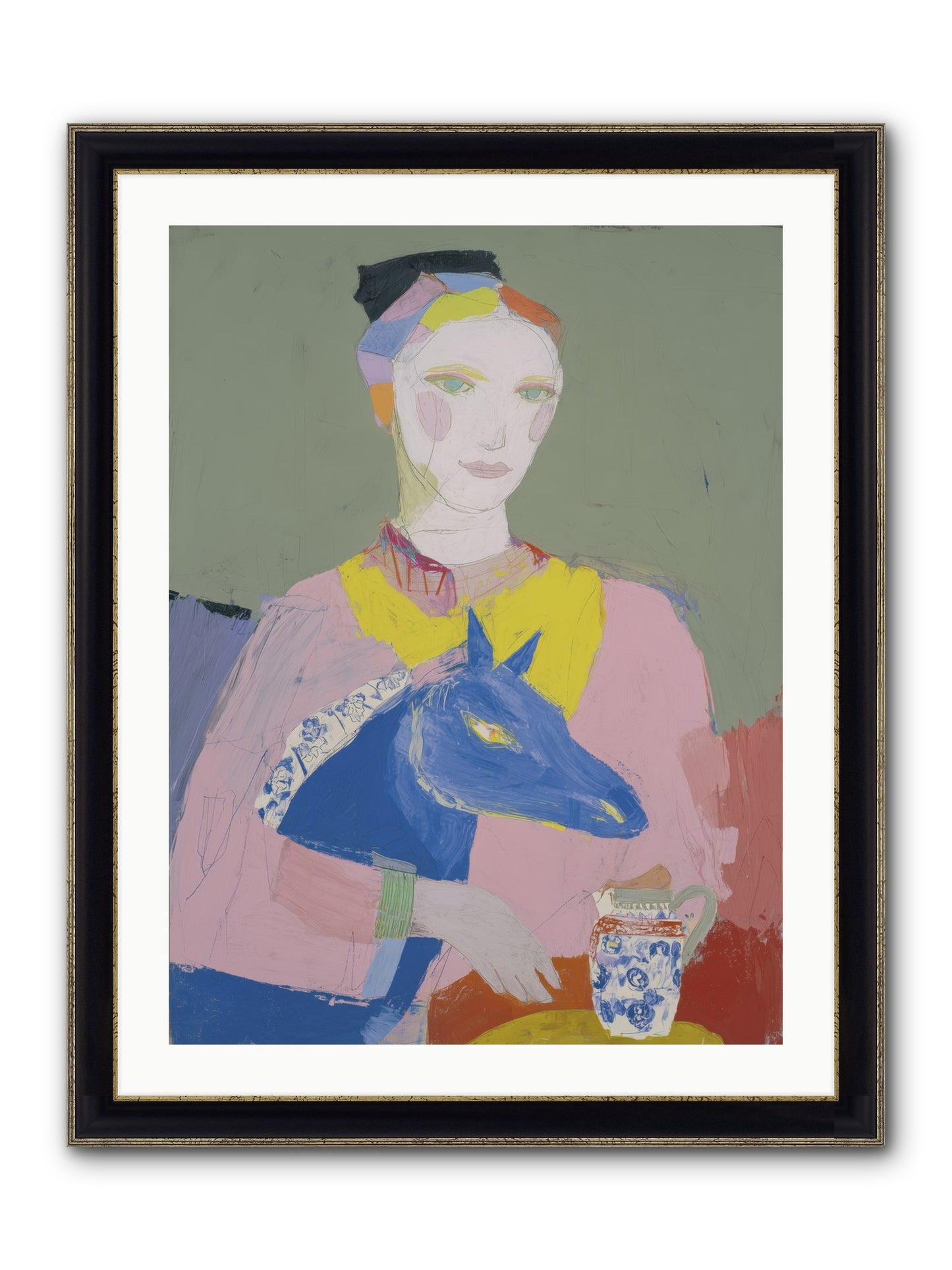 Vagabond Allure Framed Print - Black & Gold 24x32