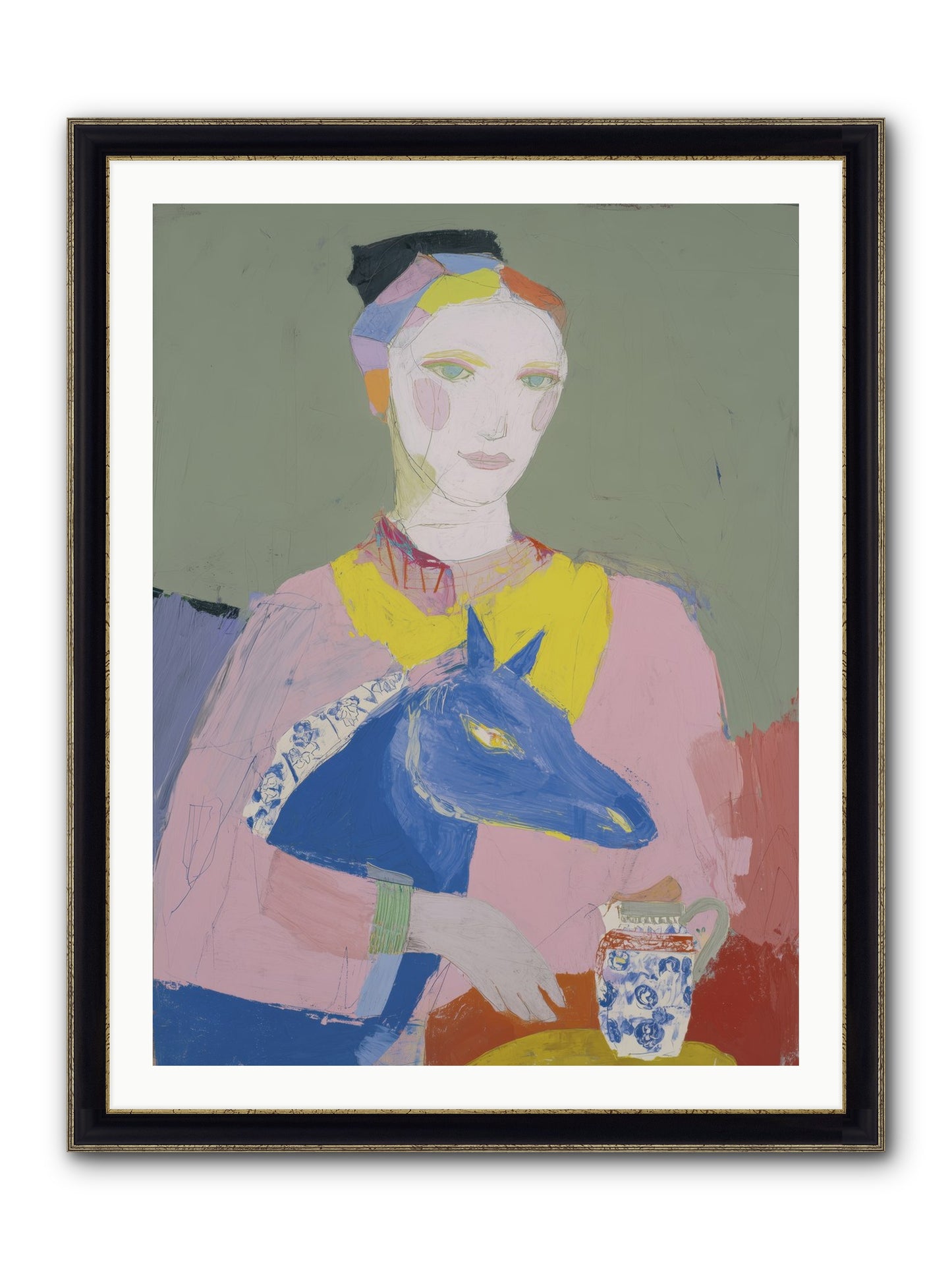 Vagabond Allure Framed Print - Black & Gold 30x40