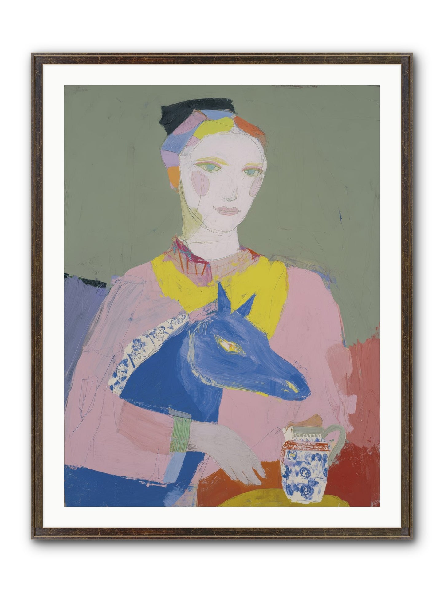 Vagabond Allure Framed Print - Slimwoods Black/Gold 30x40