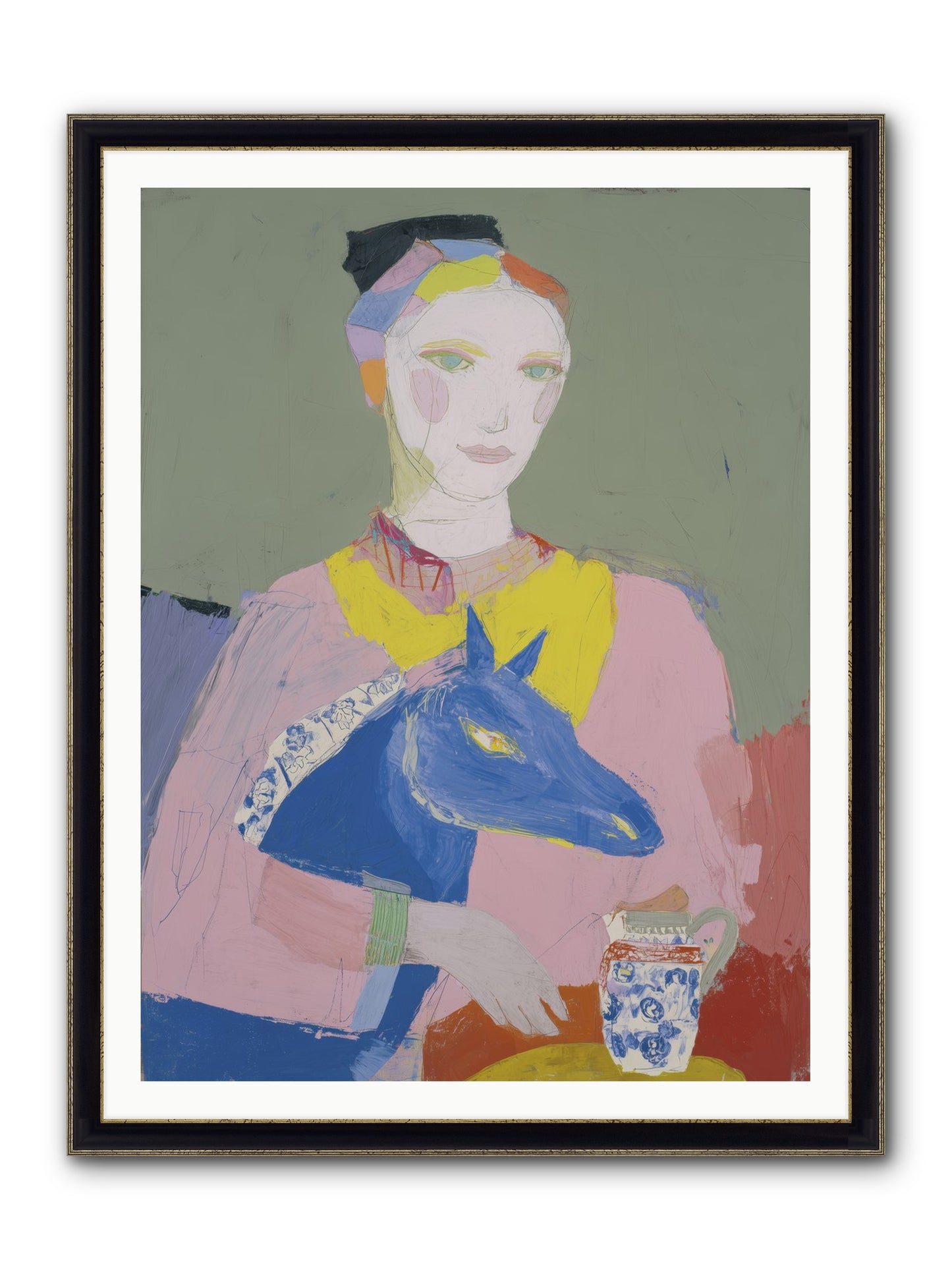 Vagabond Allure Framed Print - Black & Gold 36x48