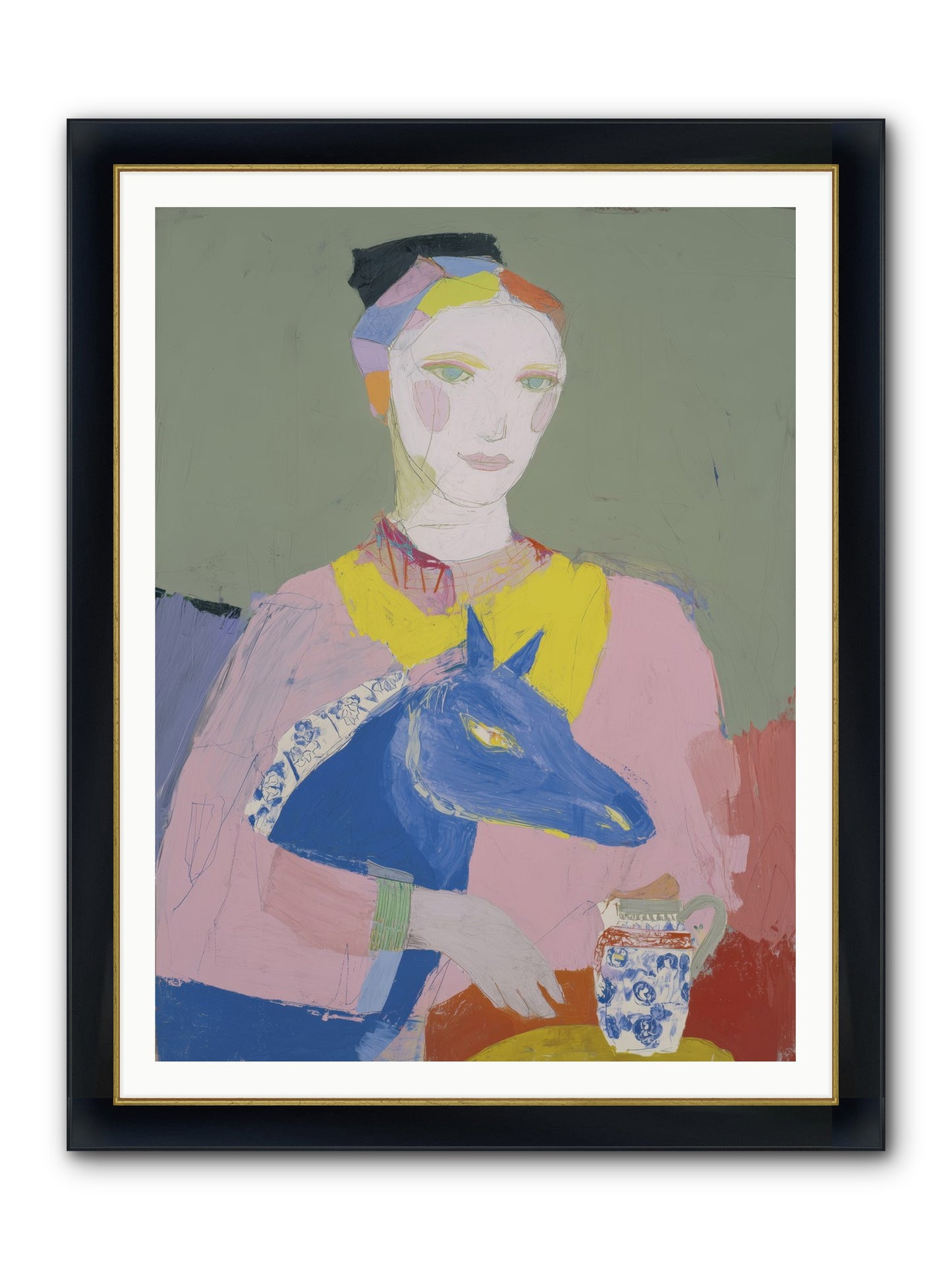 Vagabond Allure Framed Print - Wide Black w/Gold 36x48