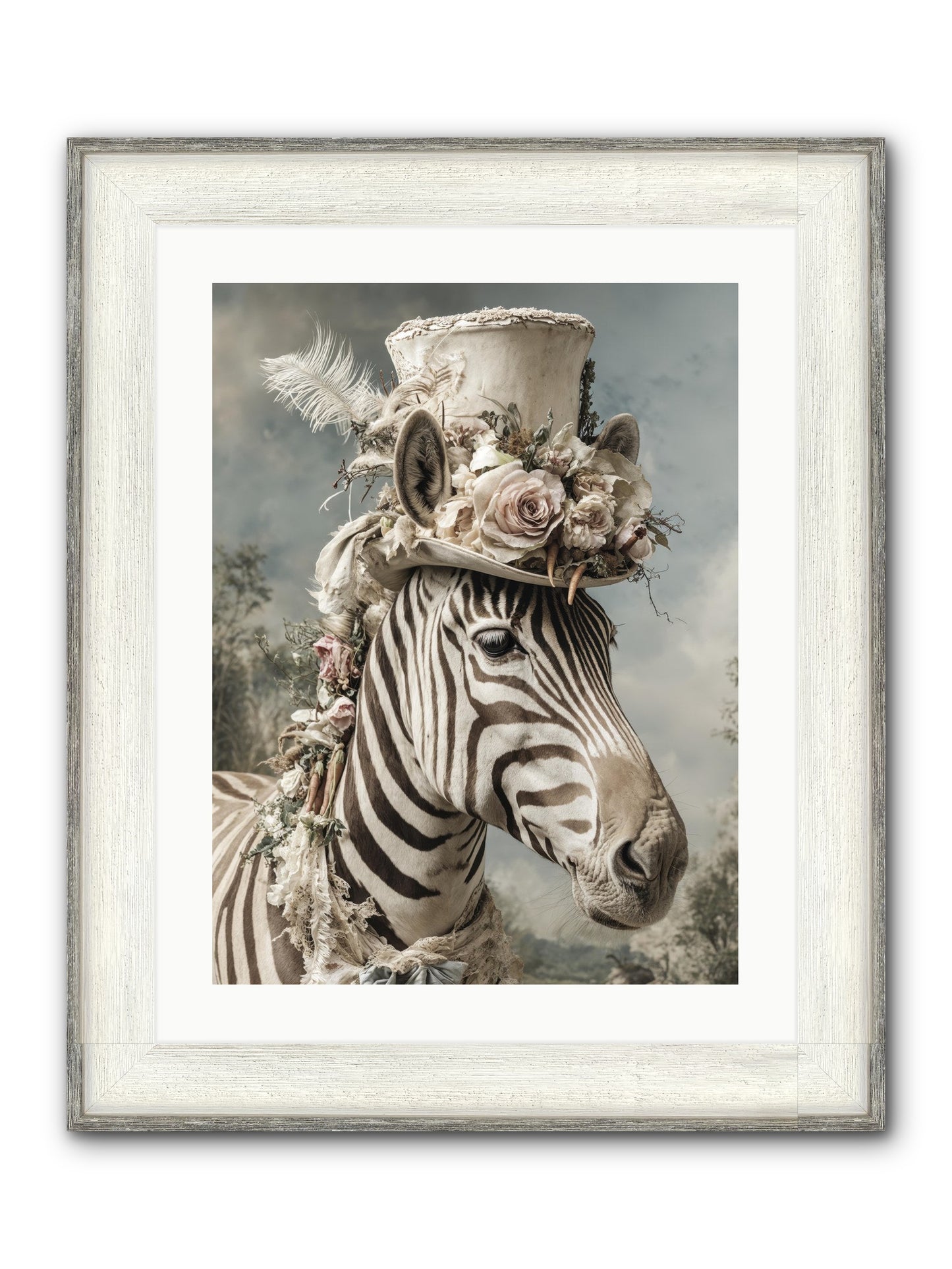 Vagabond Framed Print - Driftwood White 18x24