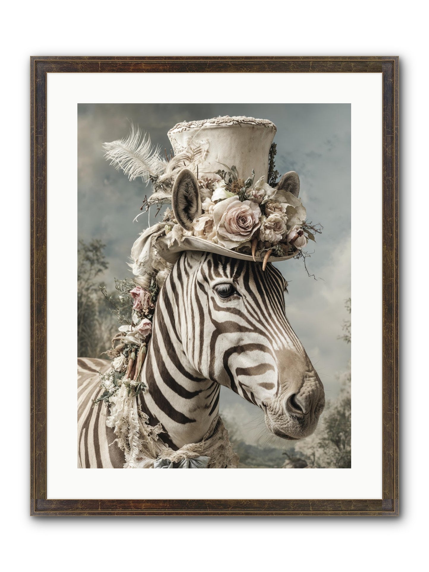 Vagabond Framed Print - Slimwoods Black/Gold 18x24