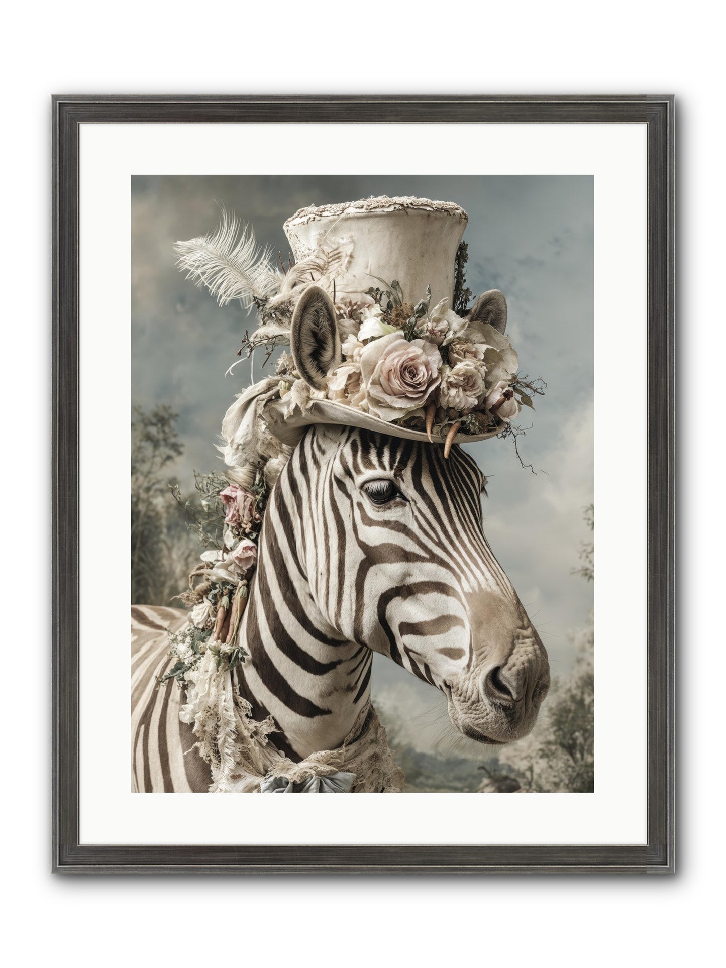 Vagabond Framed Print - Slimwoods Black/Silver 18x24