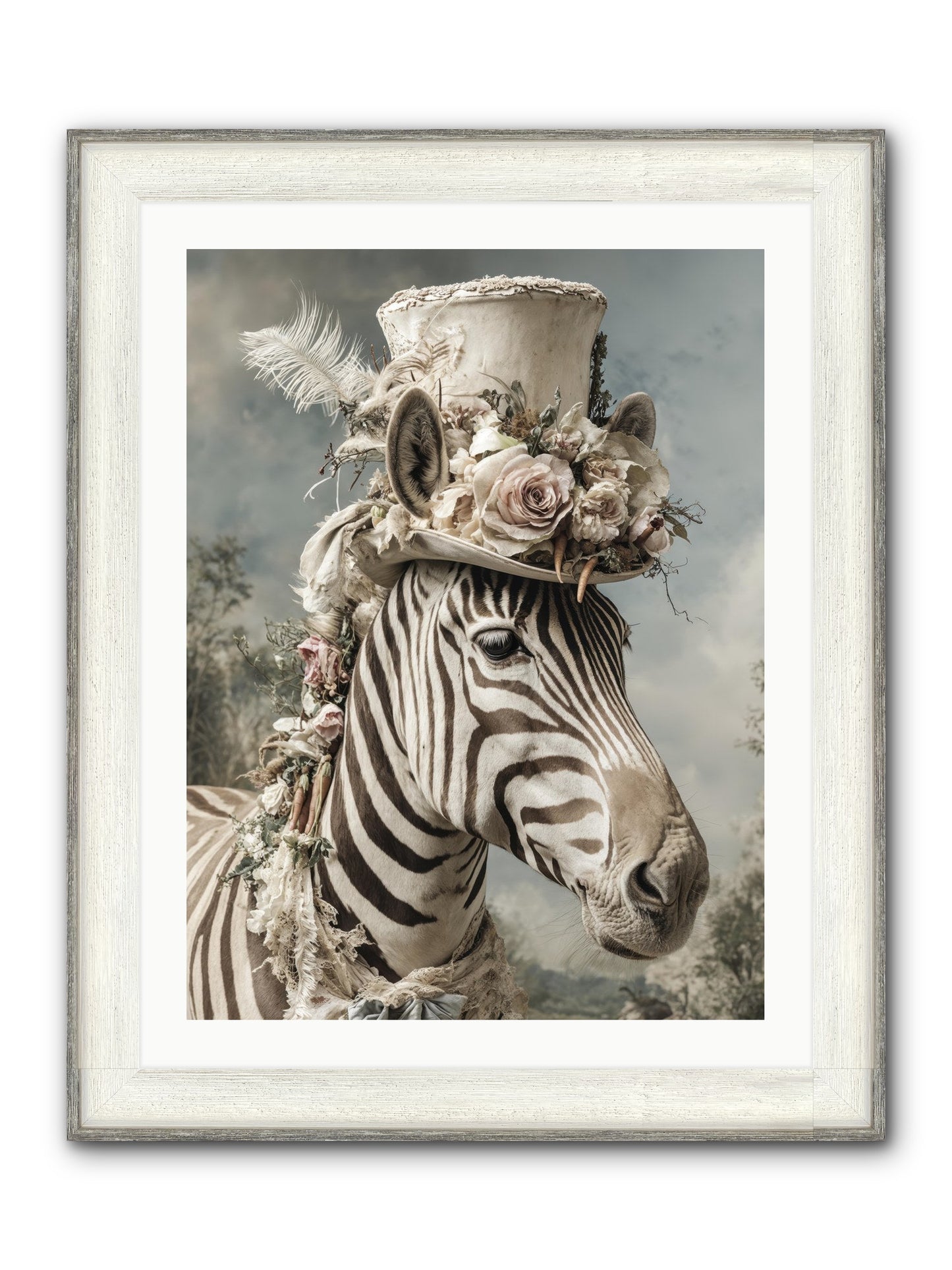 Vagabond Framed Print - Driftwood White 24x32
