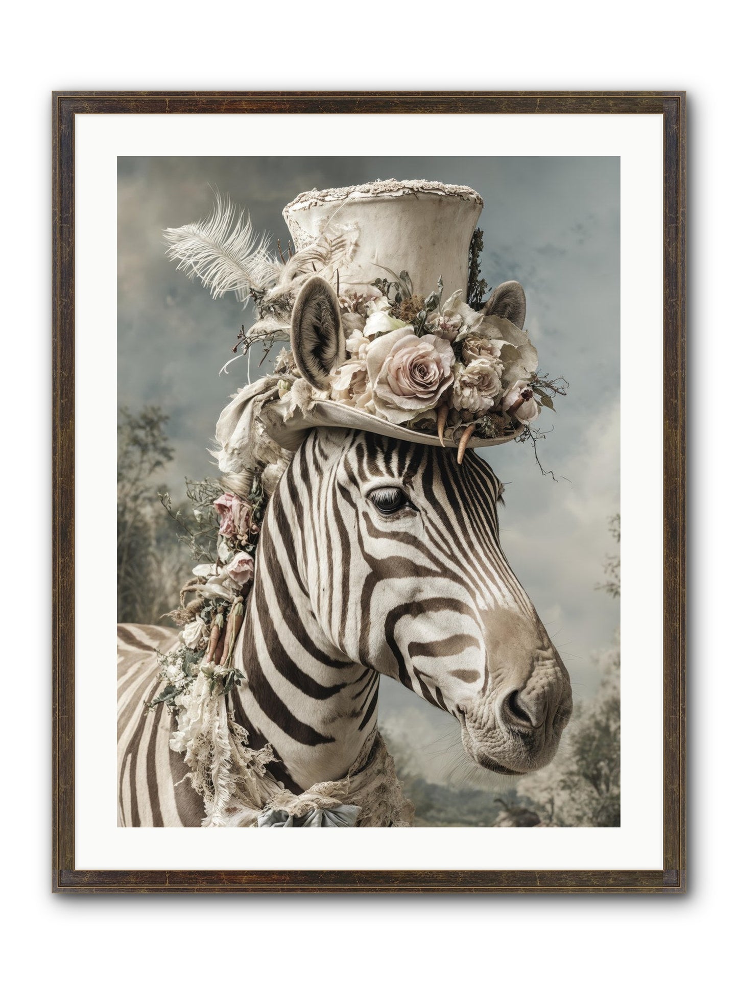 Vagabond Framed Print - Slimwoods Black/Gold 24x32