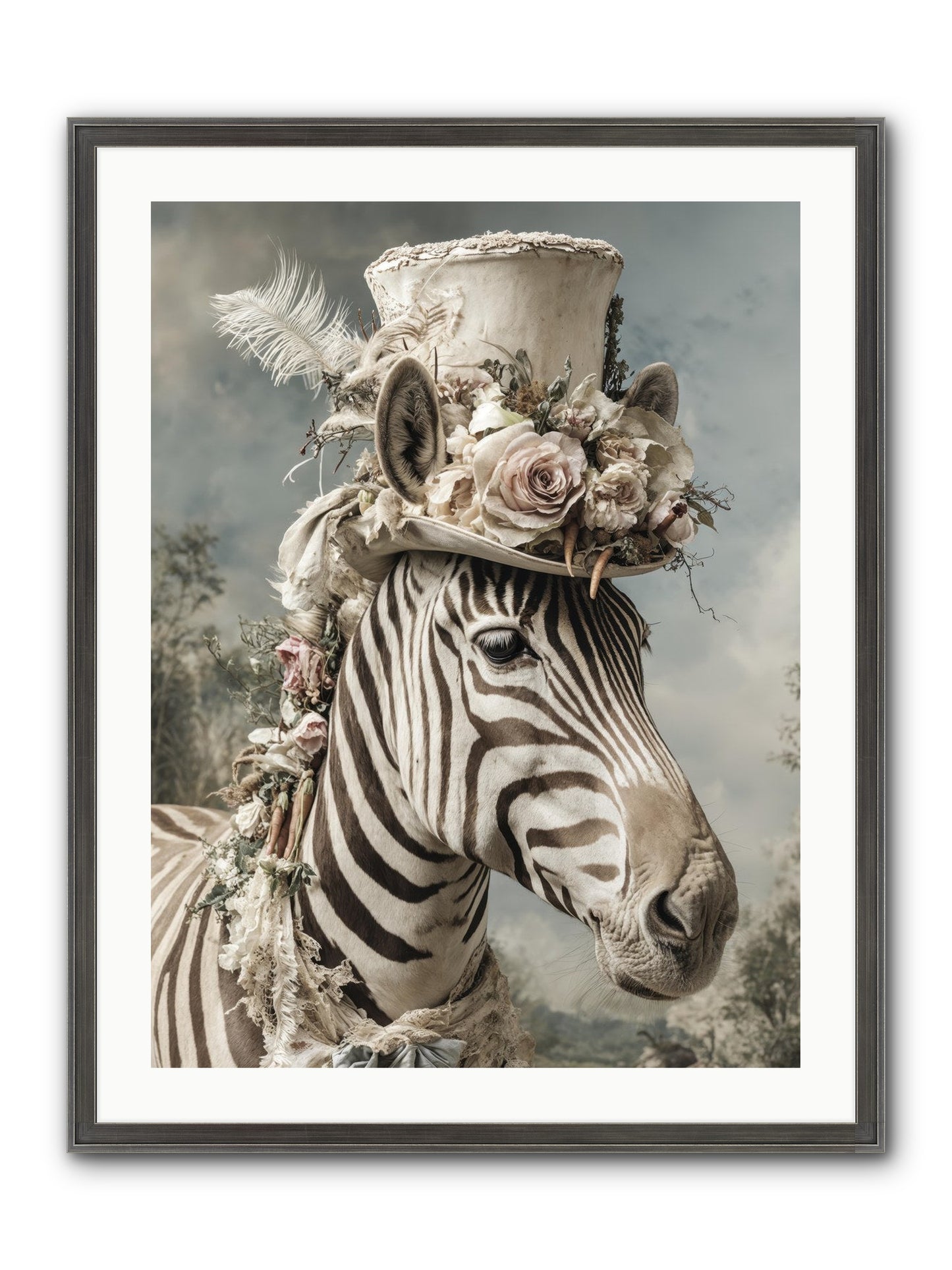 Vagabond Framed Print - Slimwoods Black/Silver 24x32
