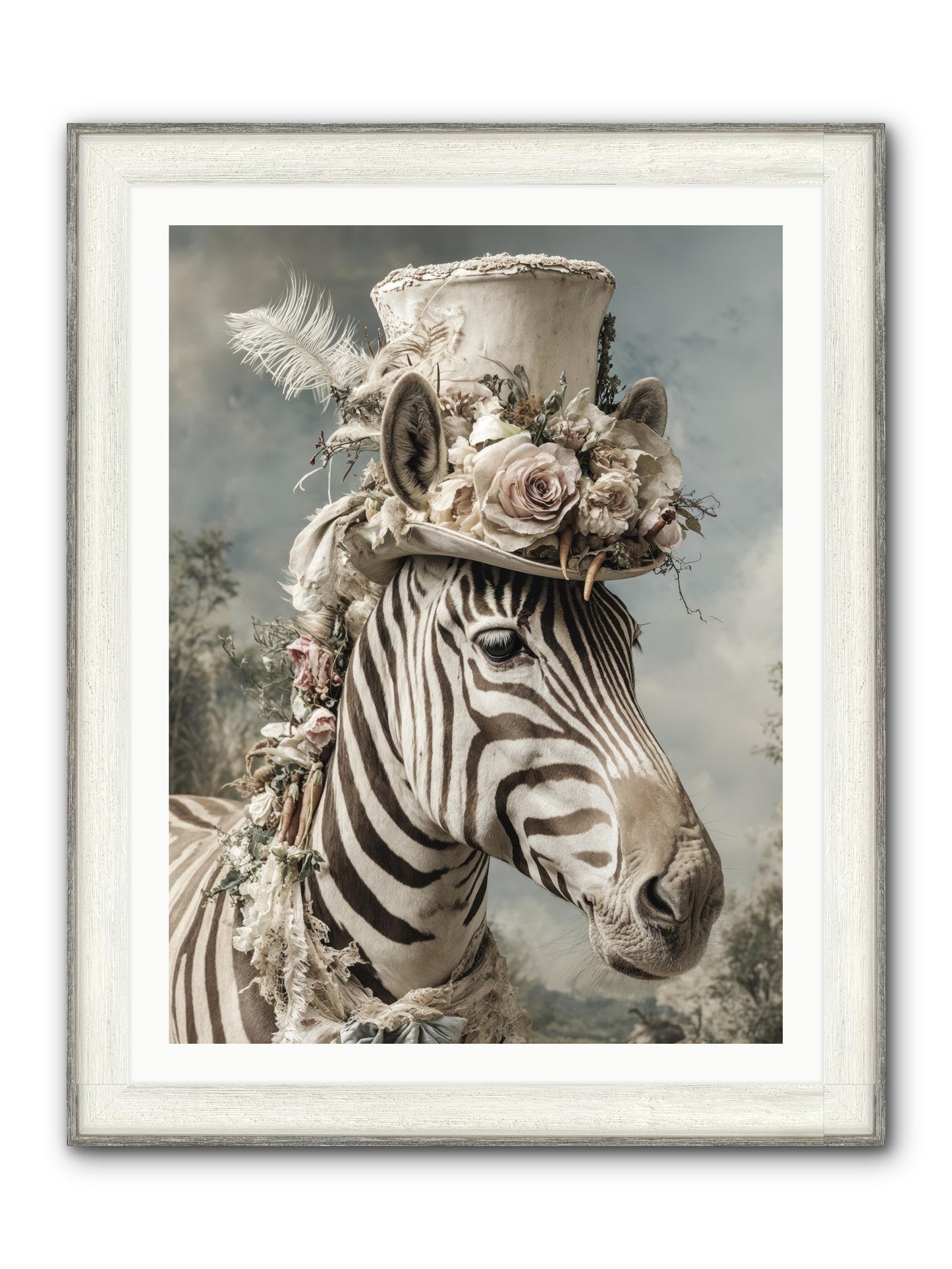 Vagabond Framed Print - Driftwood White 30x40