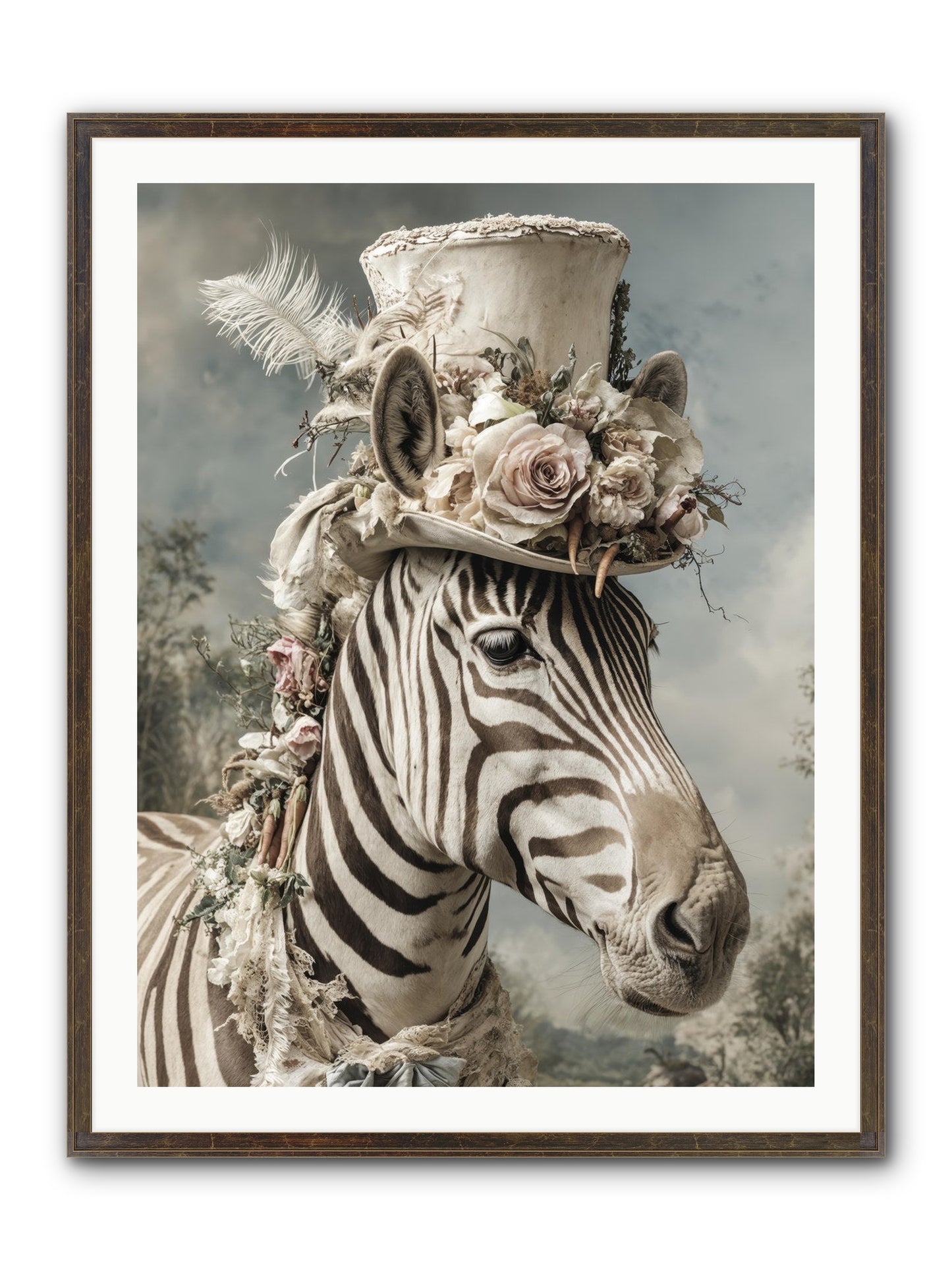 Vagabond Framed Print - Slimwoods Black/Gold 30x40