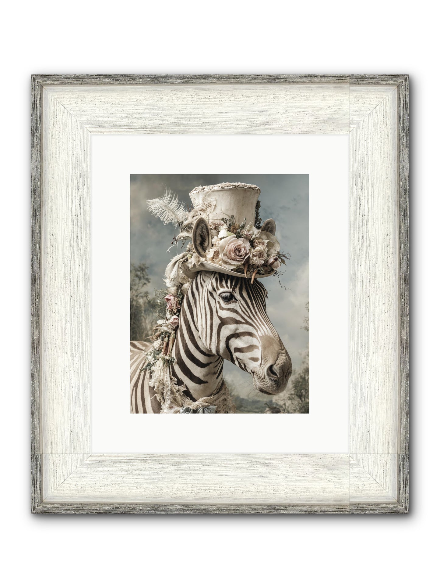 Vagabond Framed Print - Driftwood White 9x12