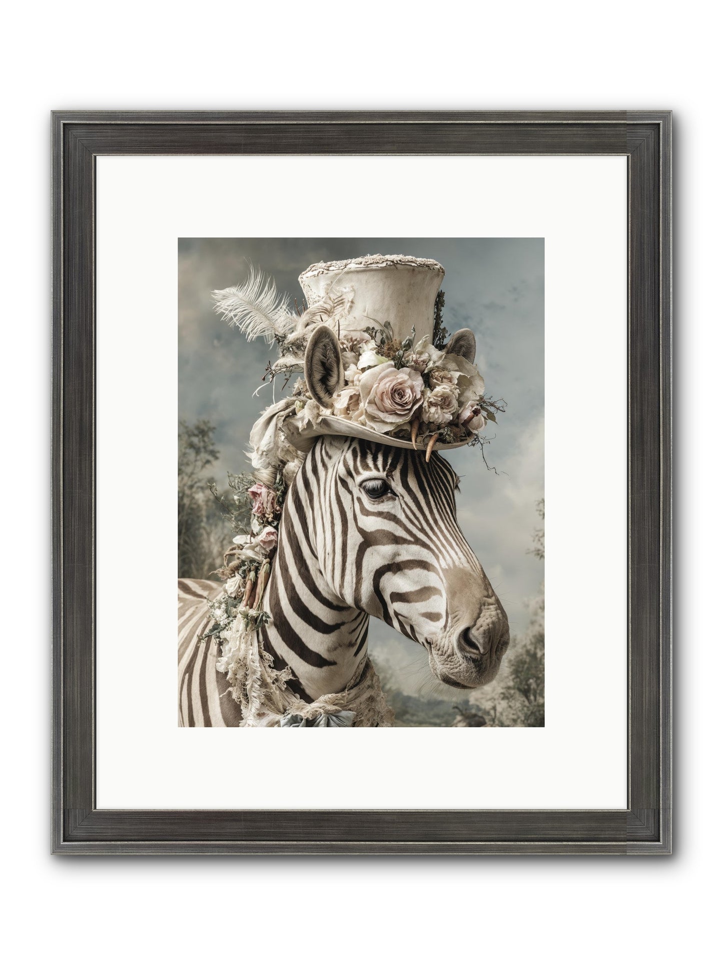 Vagabond Framed Print - Slimwoods Black/Silver 9x12