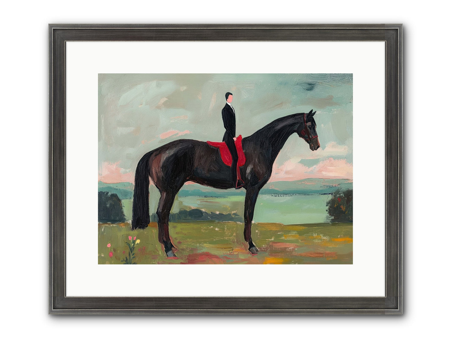 Valiant Pursuit Framed Print - Slimwoods Black/Silver 16x12