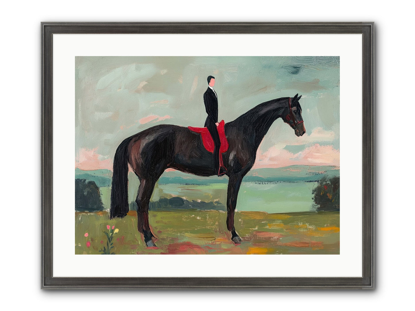 Valiant Pursuit Framed Print - Slimwoods Black/Silver 24x18