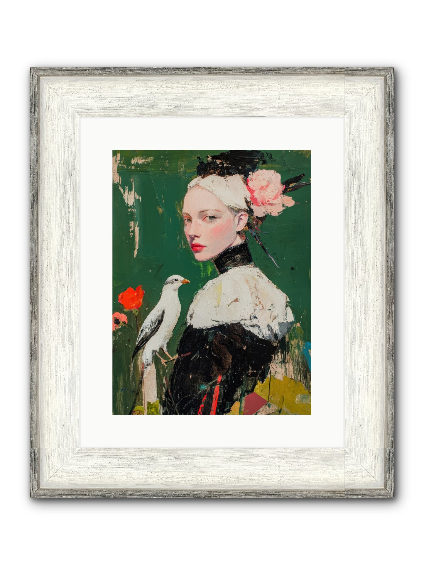 Vanishing Memoir Framed Print - Driftwood White 12x16