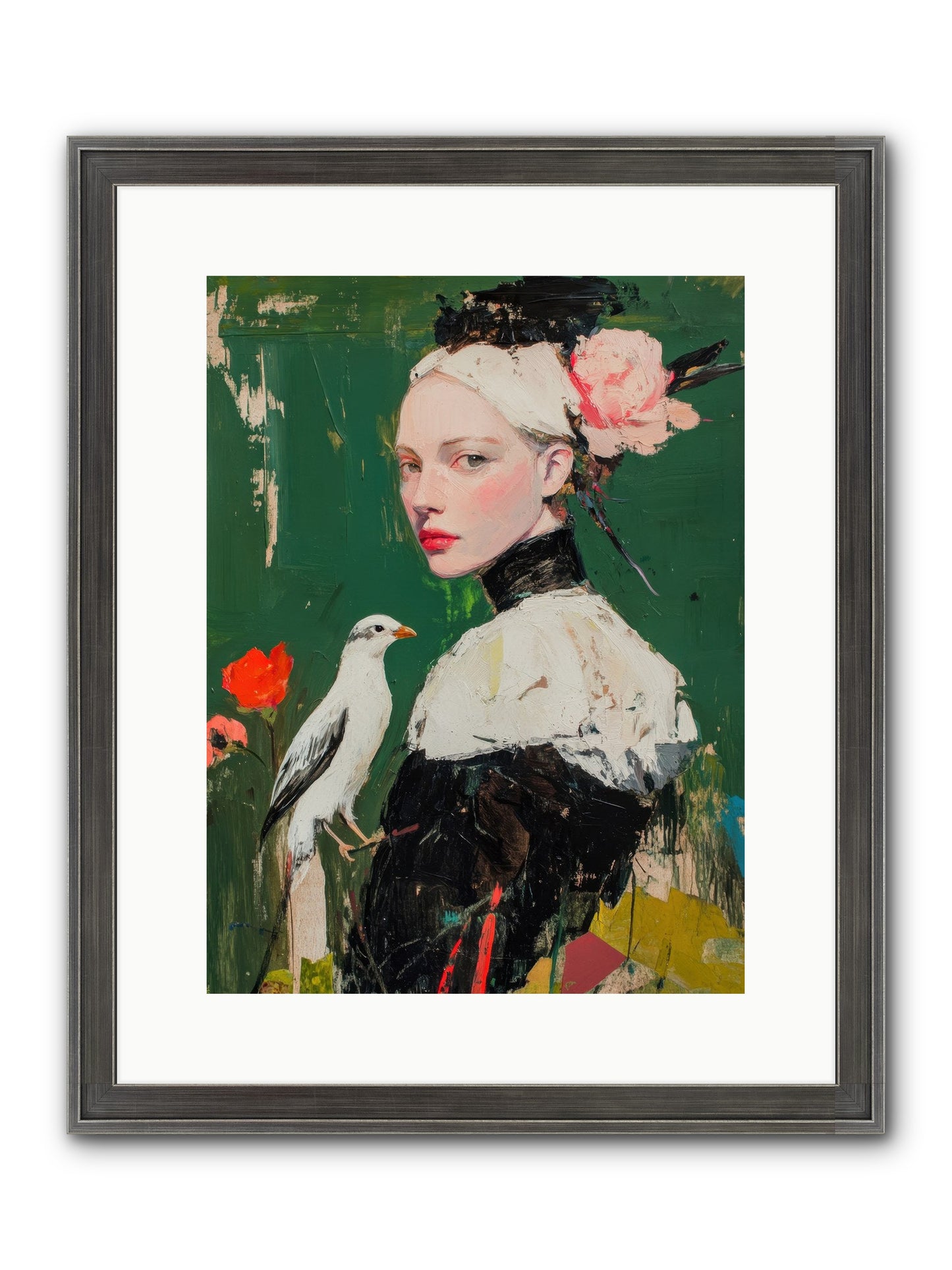 Vanishing Memoir Framed Print - Slimwoods Black/Silver 12x16
